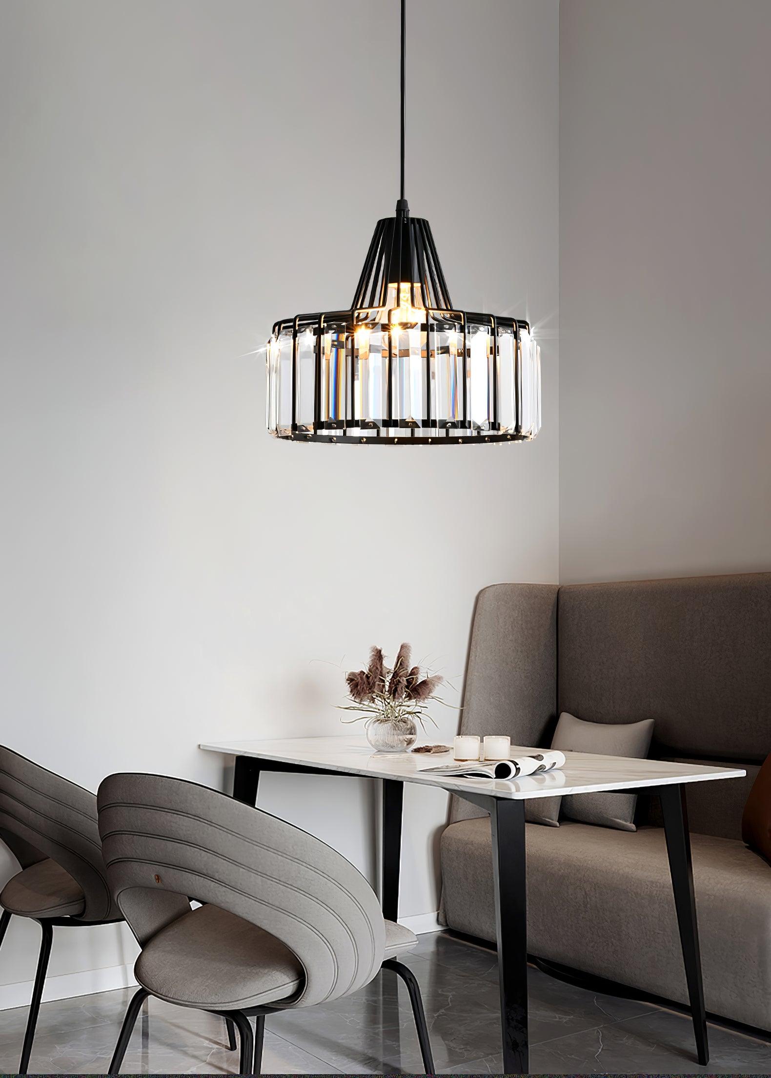 Crystal Drum Pendant Lamp - Blowlighting
