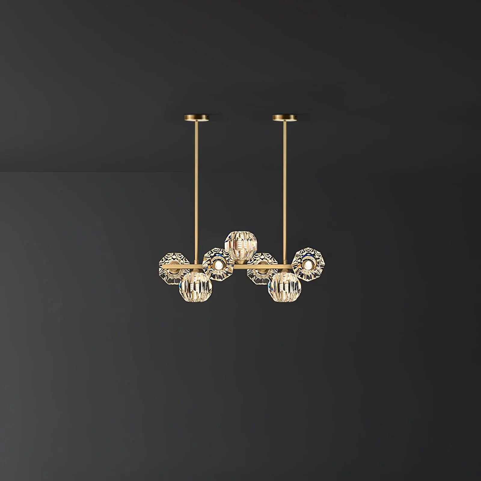 Crystal Glass Ball Chandelier - Blowlighting