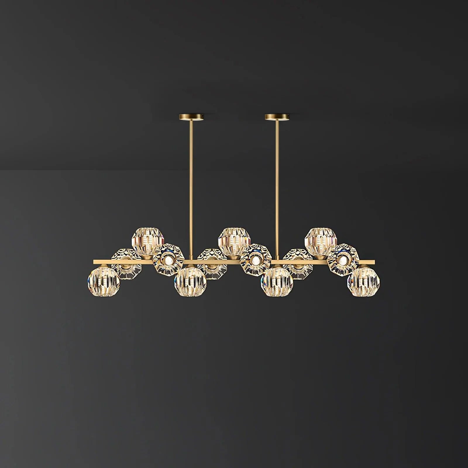 Crystal Glass Ball Chandelier - Blowlighting