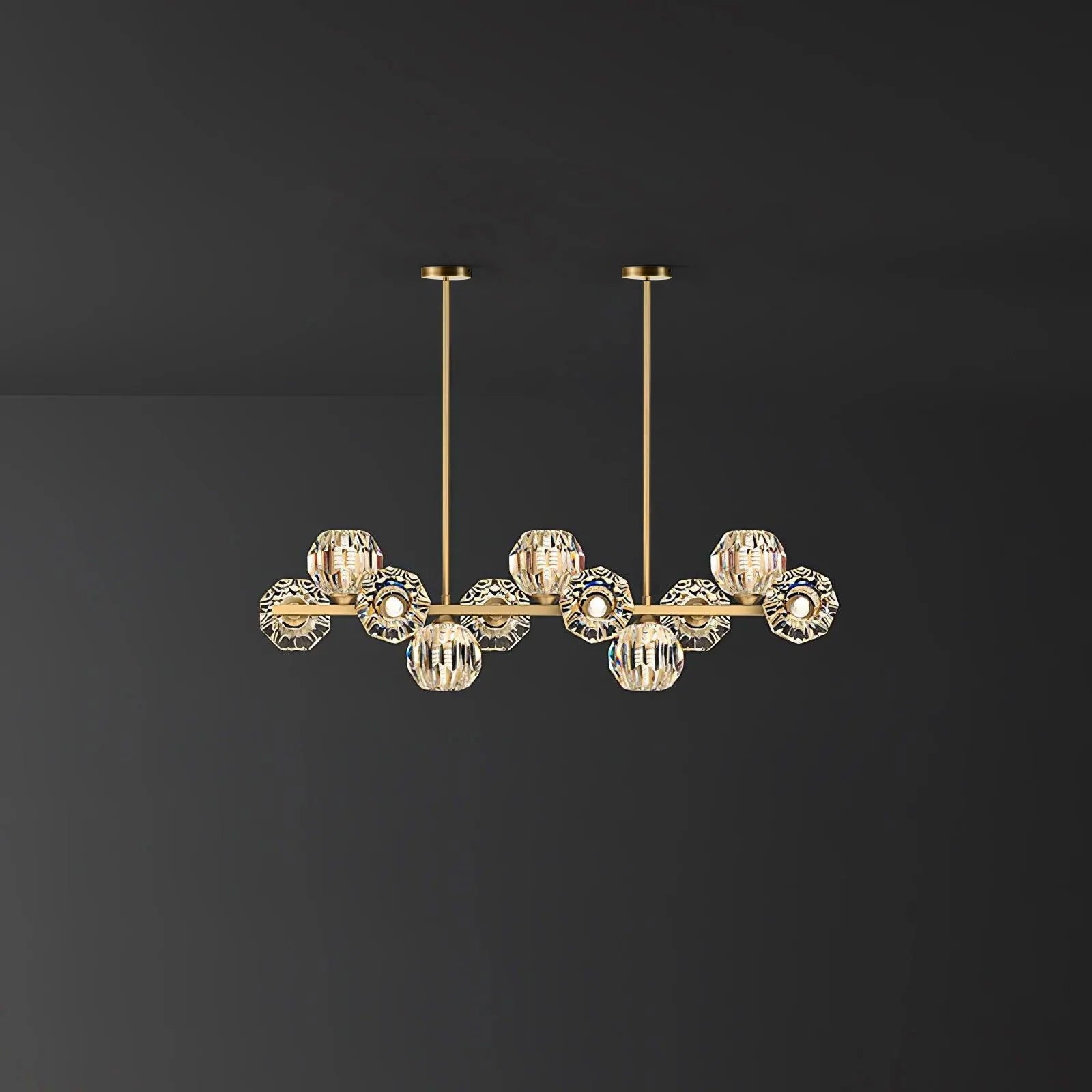 Crystal Glass Ball Chandelier - Blowlighting