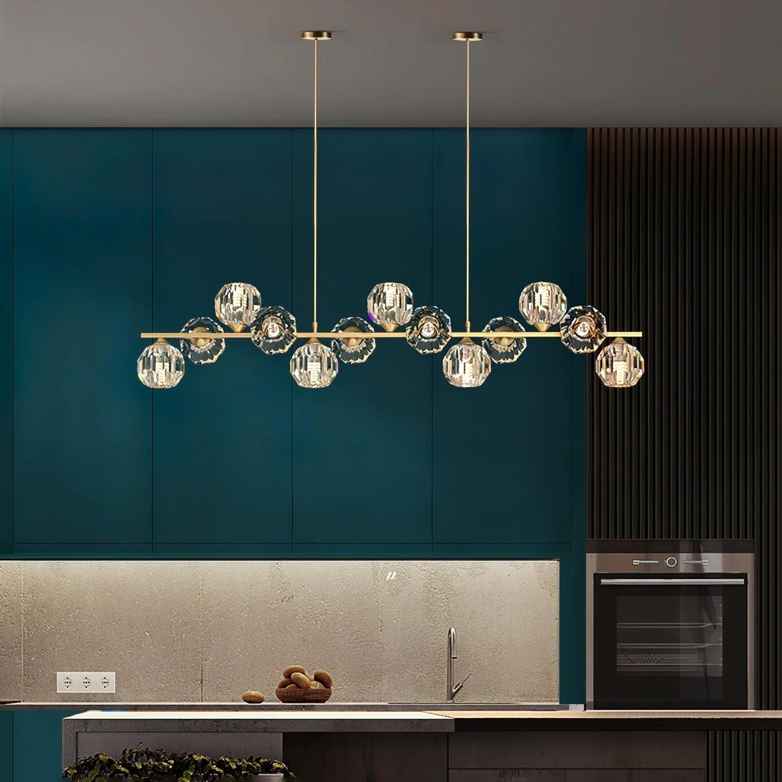 Crystal Glass Ball Chandelier - Blowlighting