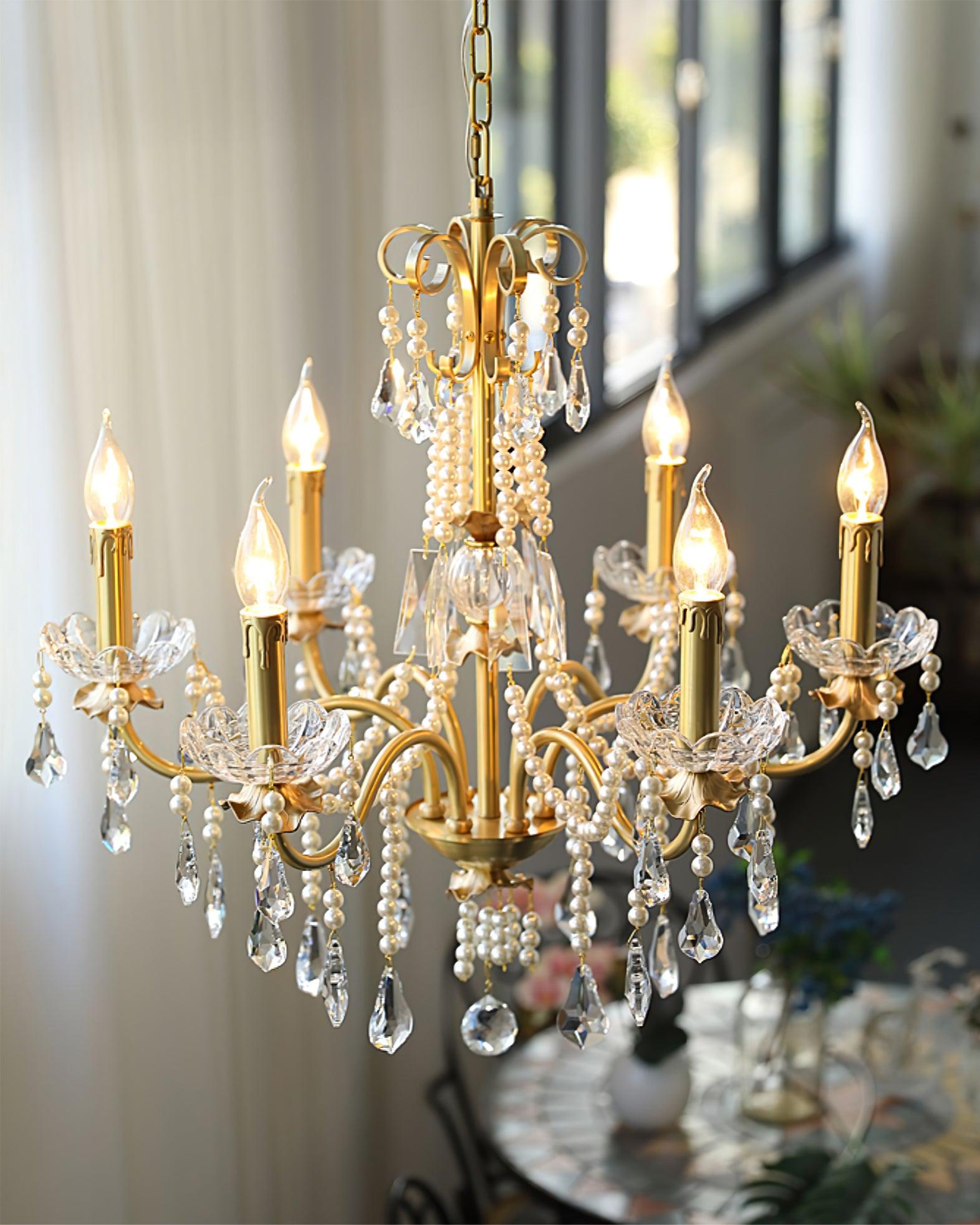 Crystal Pearl Chandelier - Blowlighting