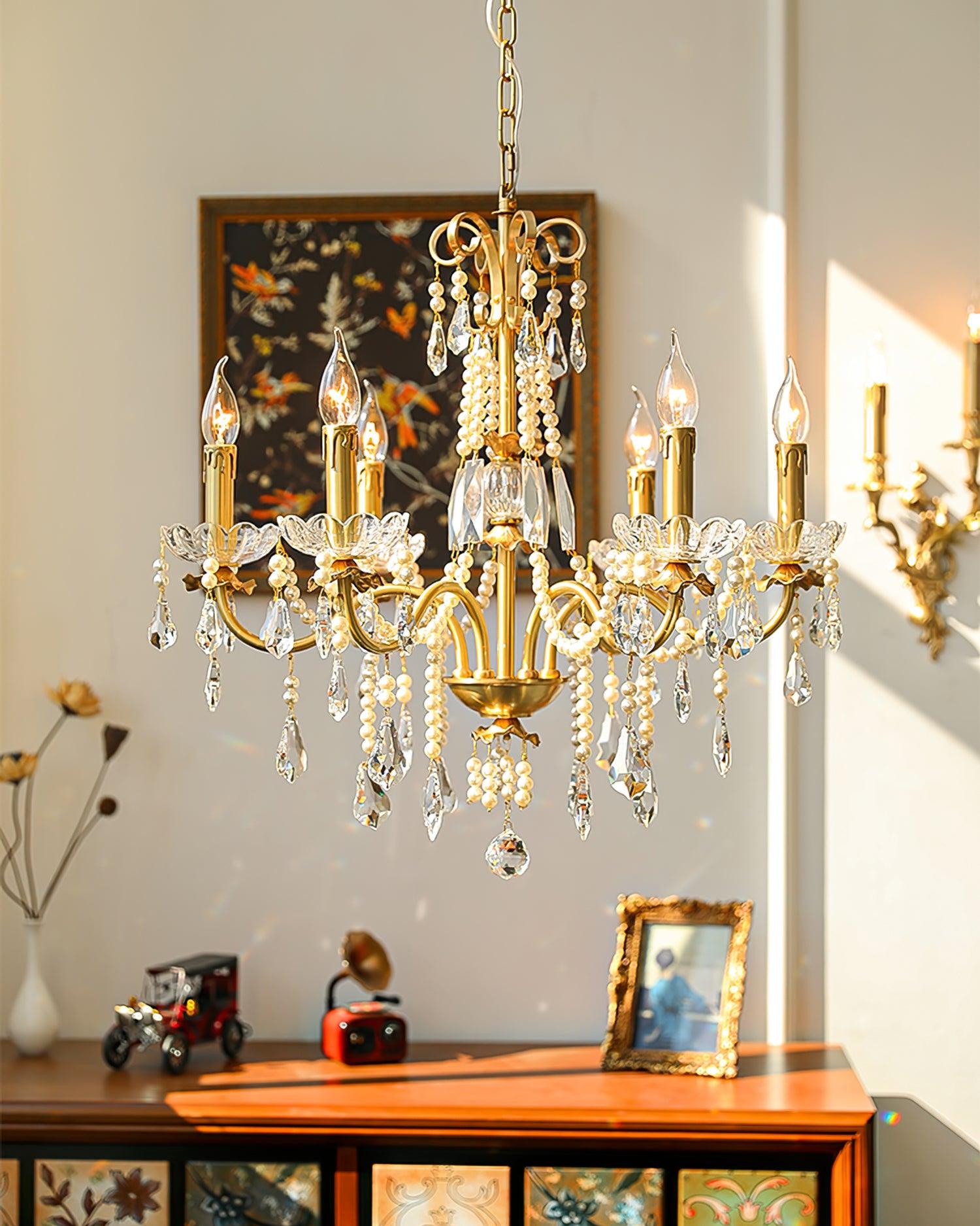 Crystal Pearl Chandelier - Blowlighting