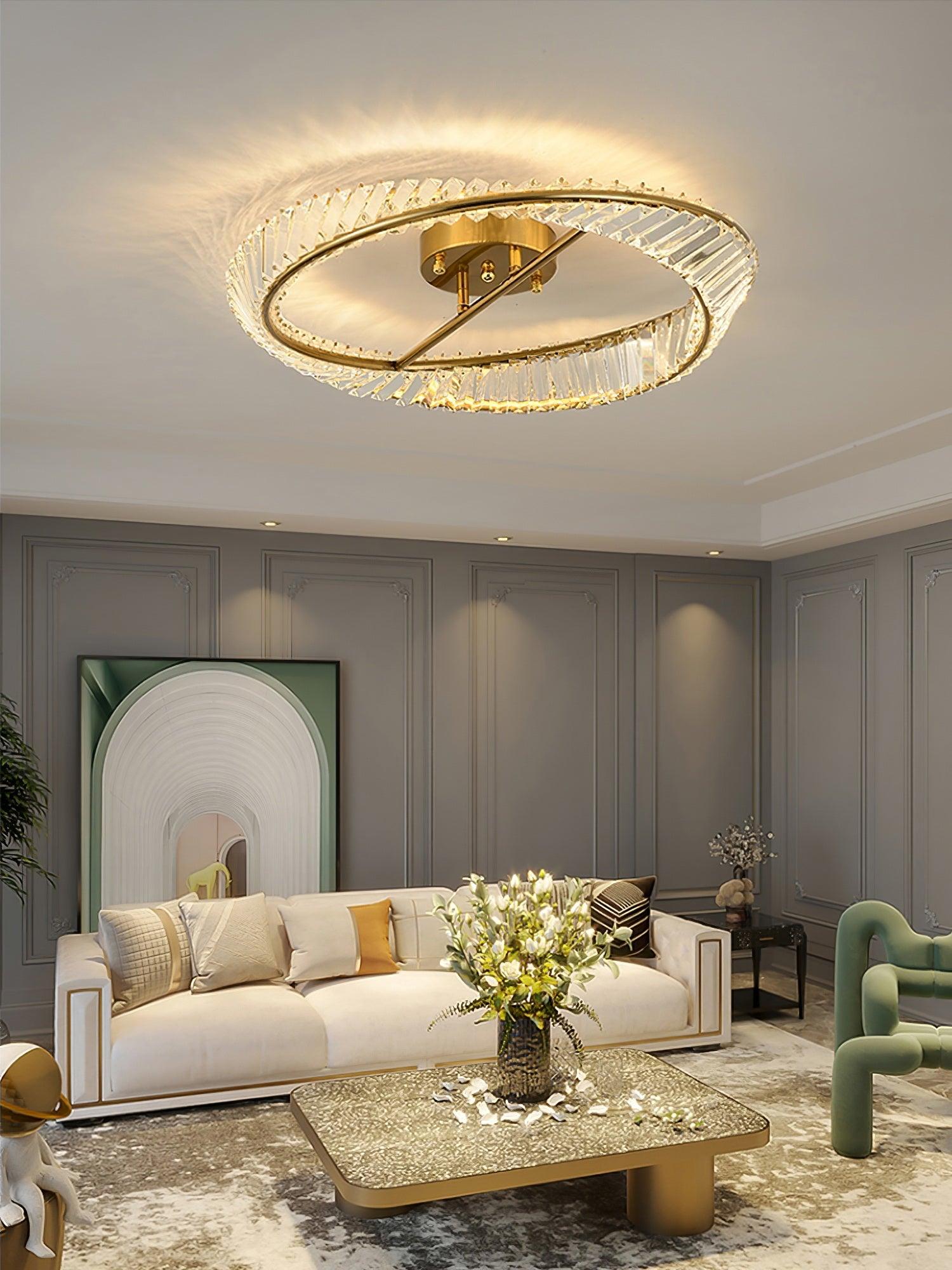 Crystal Rings Ceiling Lamp - Blowlighting