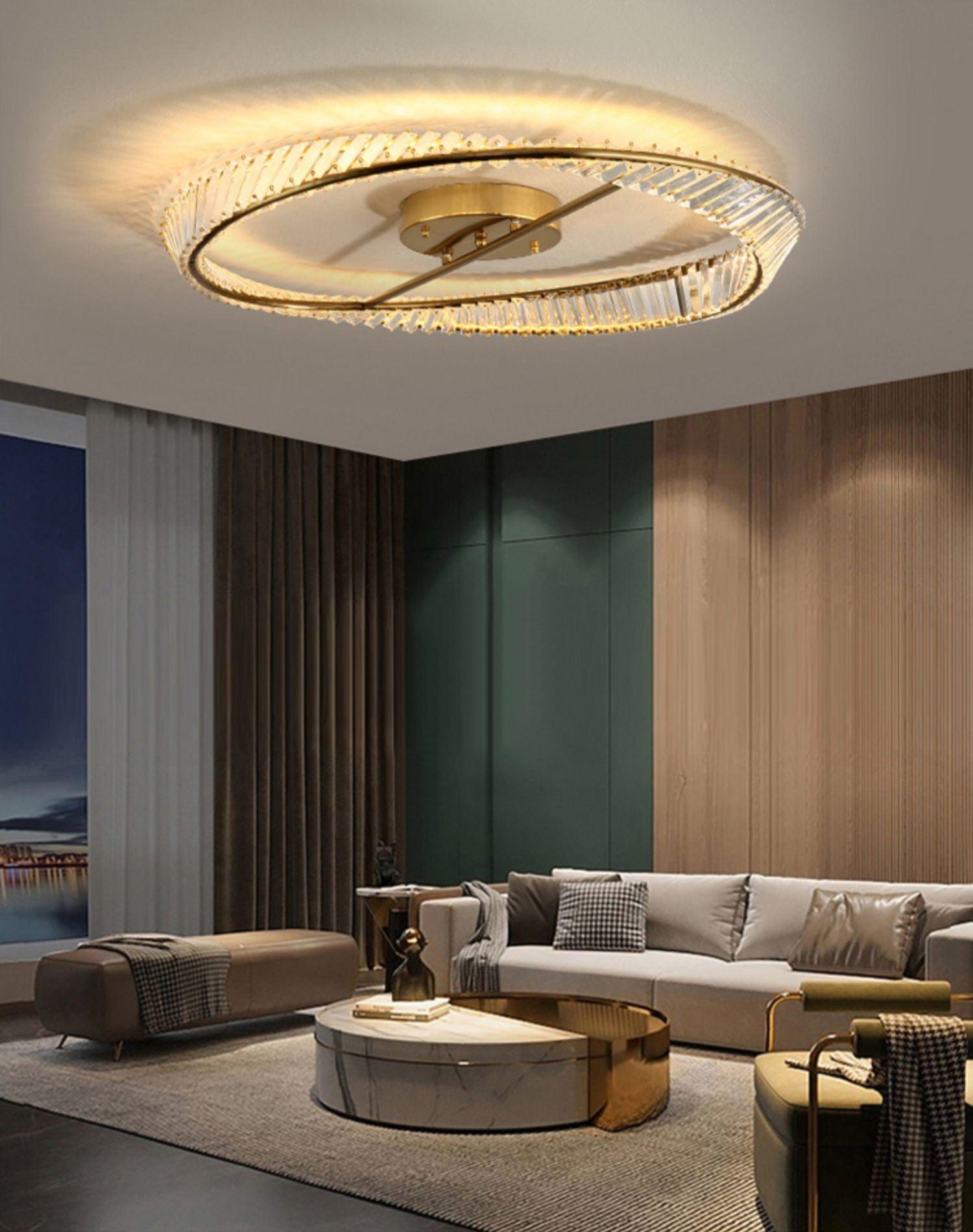 Crystal Rings Ceiling Lamp - Blowlighting