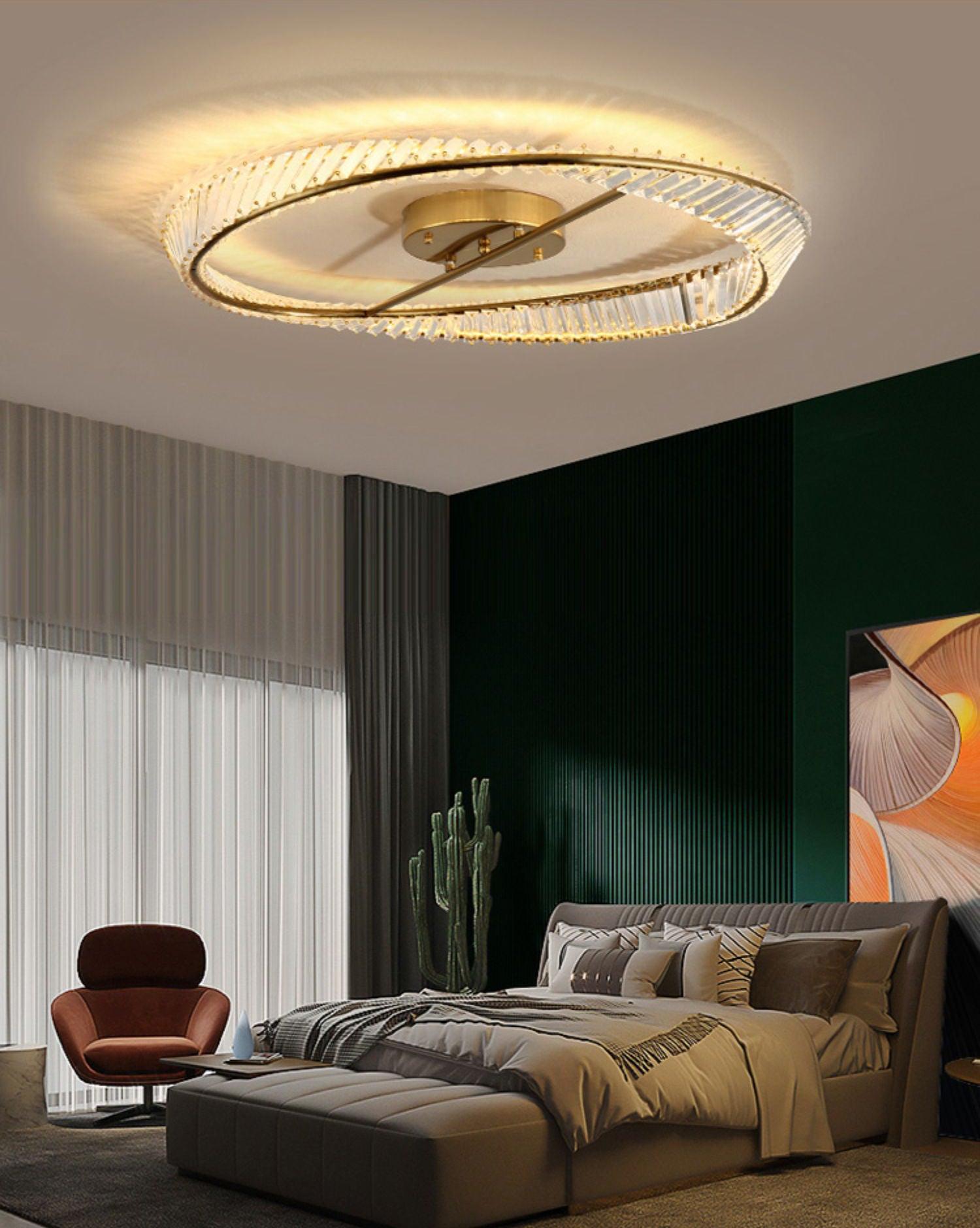 Crystal Rings Ceiling Lamp - Blowlighting