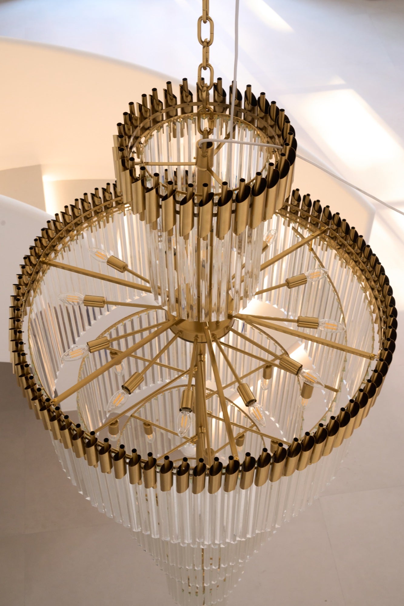 Eurmirila Crystal Spiral Chandelier - Blowlighting