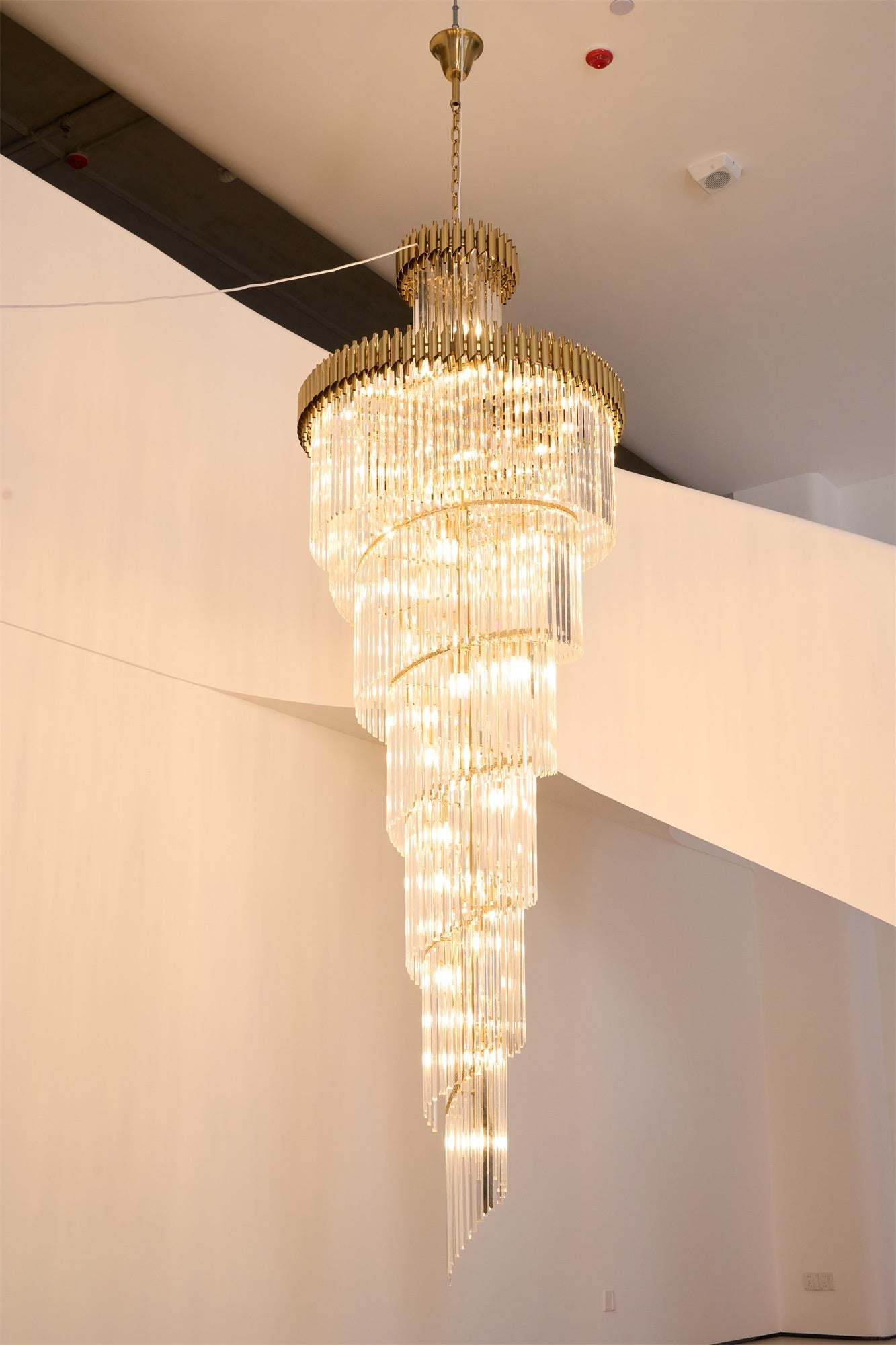 Eurmirila Crystal Spiral Chandelier - Blowlighting