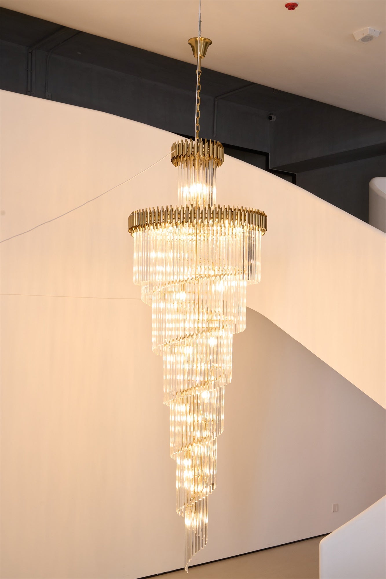 Eurmirila Crystal Spiral Chandelier - Blowlighting