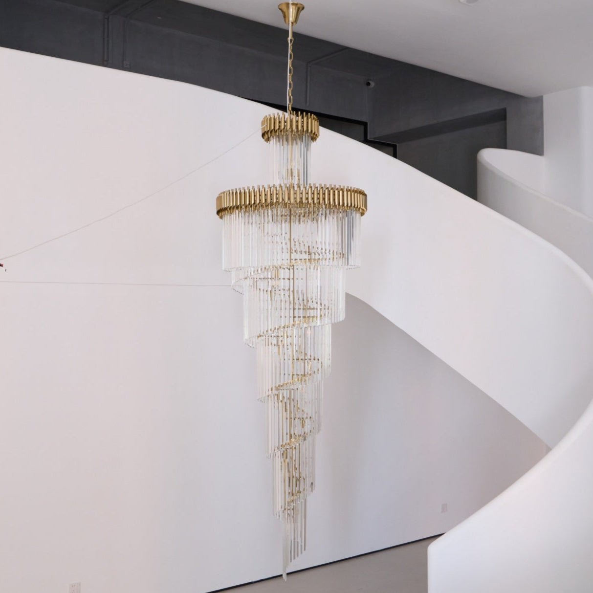 Eurmirila Crystal Spiral Chandelier - Blowlighting