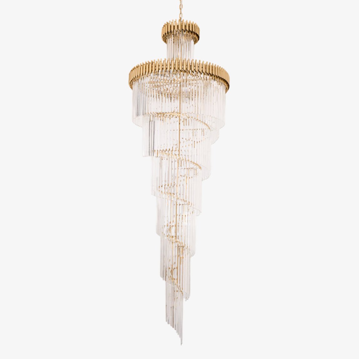Eurmirila Crystal Spiral Chandelier - Blowlighting