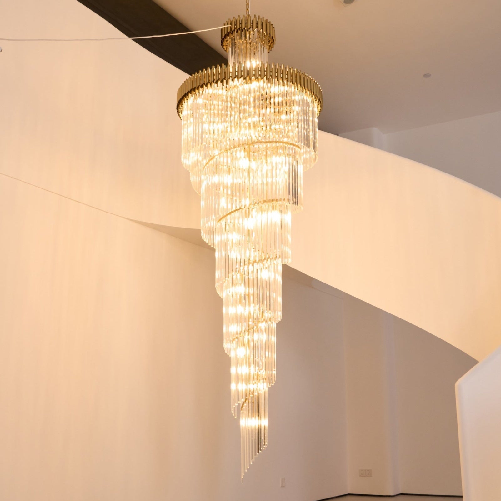 Eurmirila Crystal Spiral Chandelier - Blowlighting
