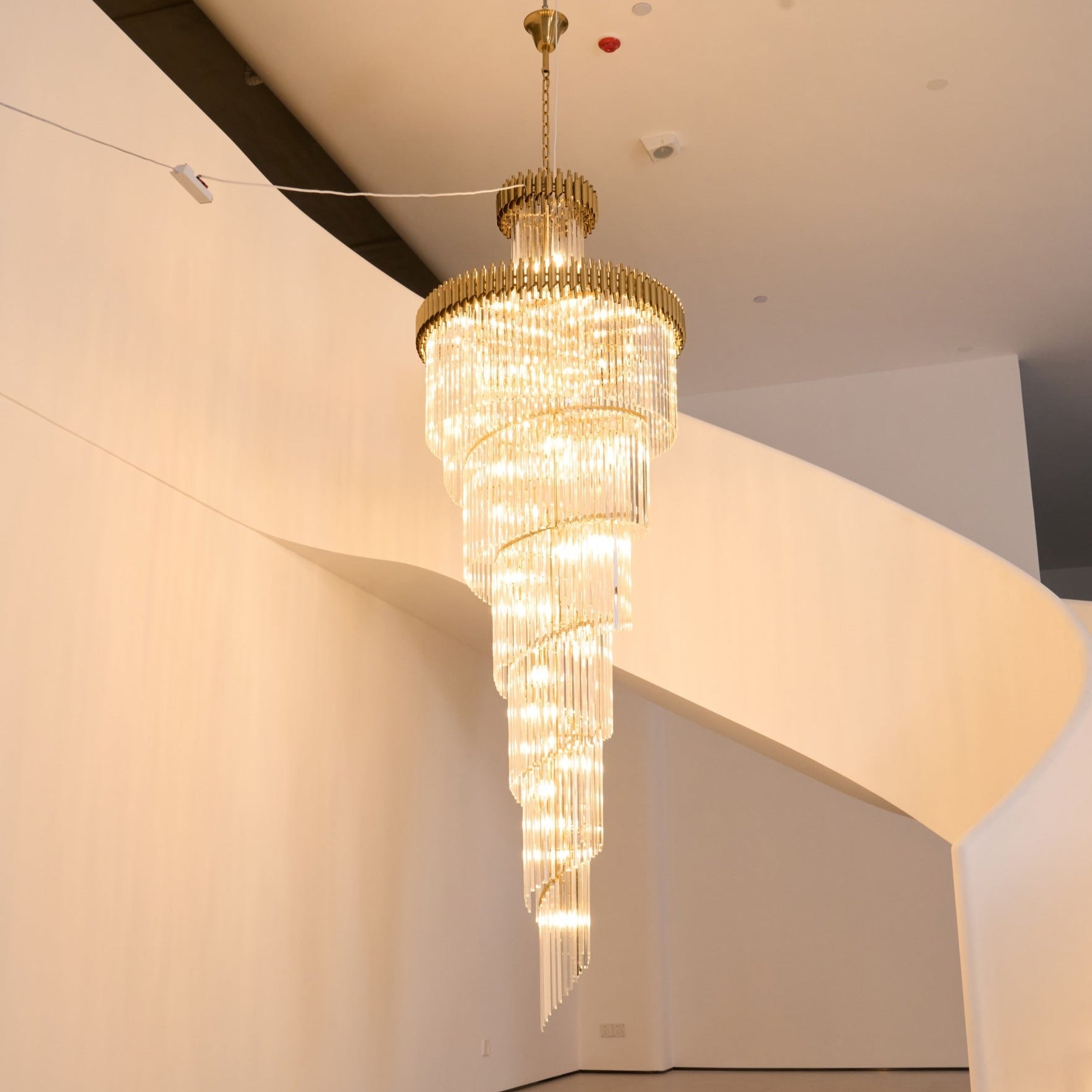 Eurmirila Crystal Spiral Chandelier - Blowlighting