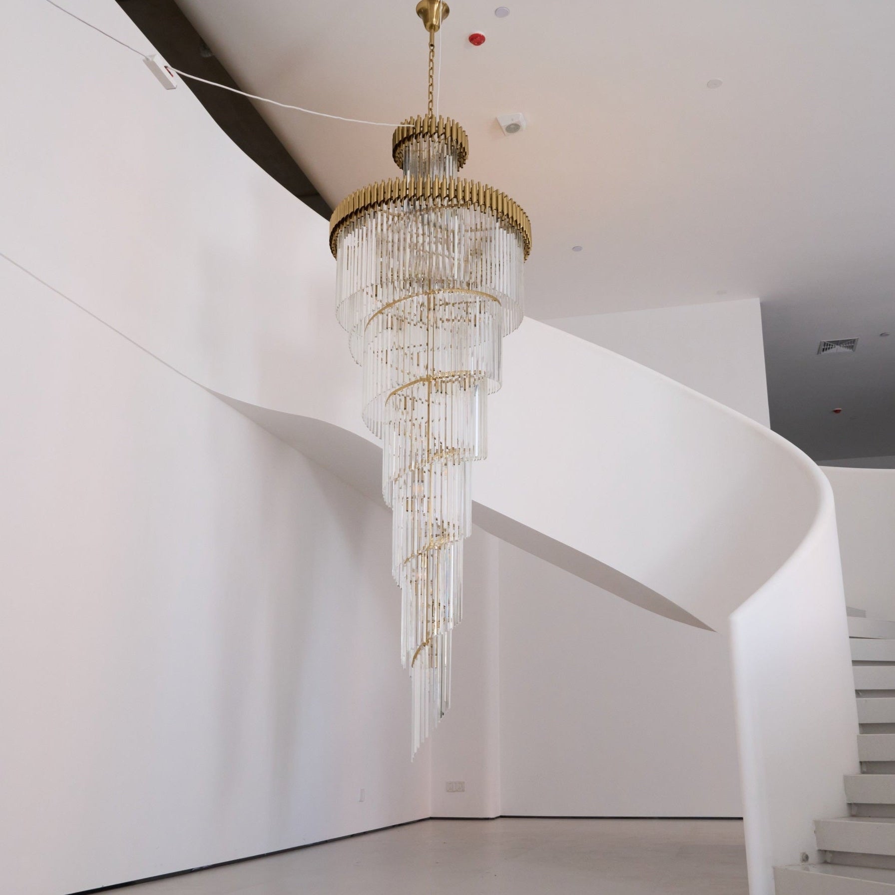 Eurmirila Crystal Spiral Chandelier - Blowlighting
