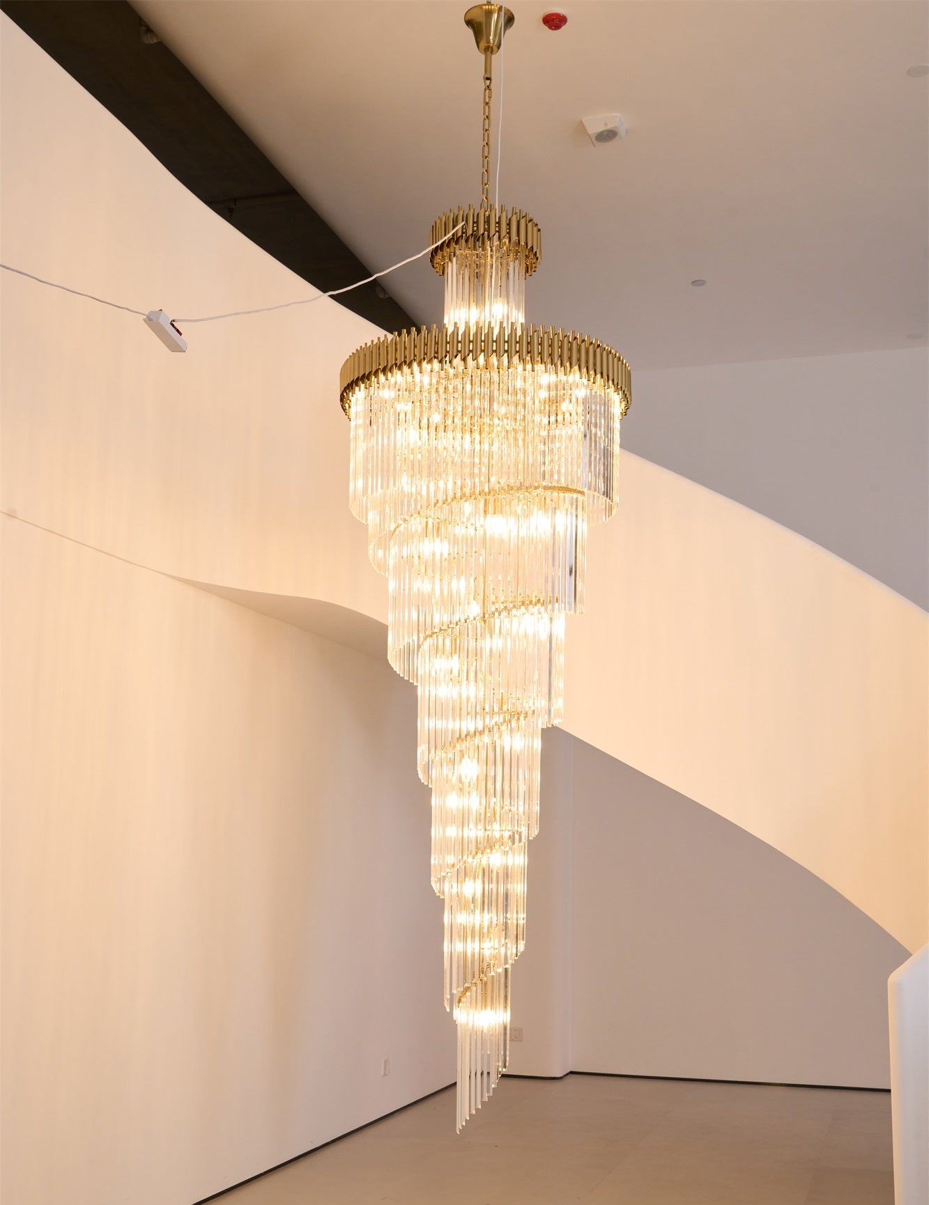 Eurmirila Crystal Spiral Chandelier - Blowlighting