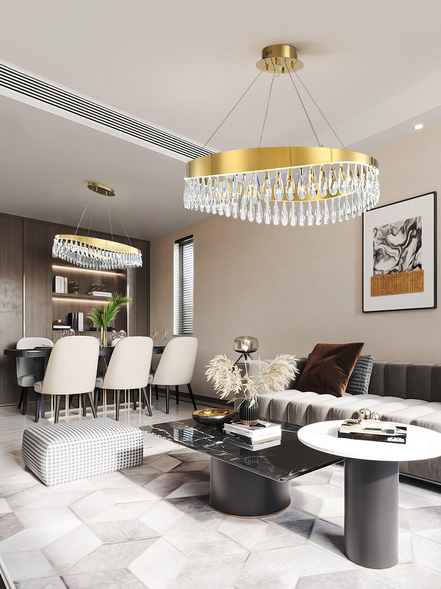 Crystal Sticks Chandelier - Blowlighting