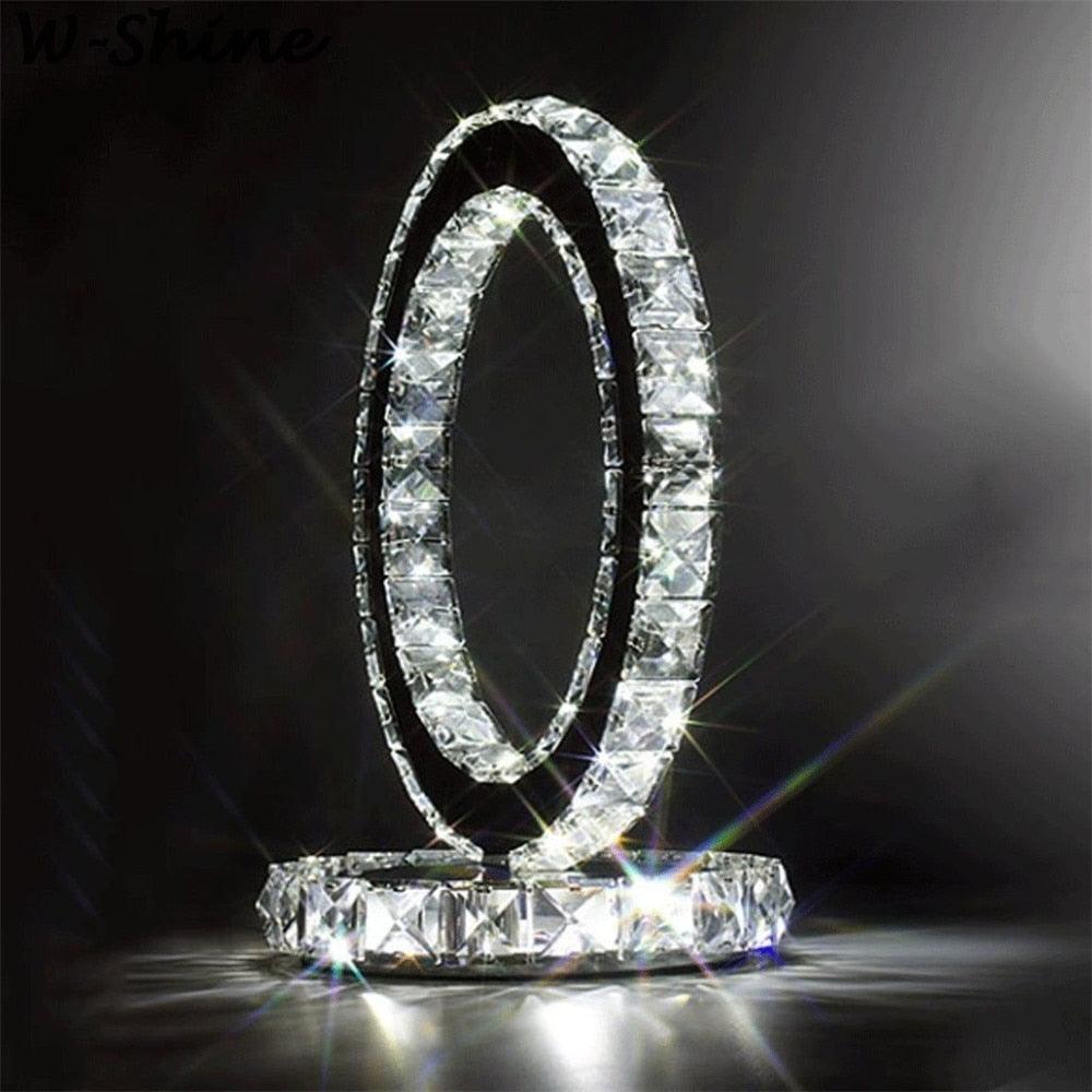 Crystal Rings Table Lamp - Blowlighting