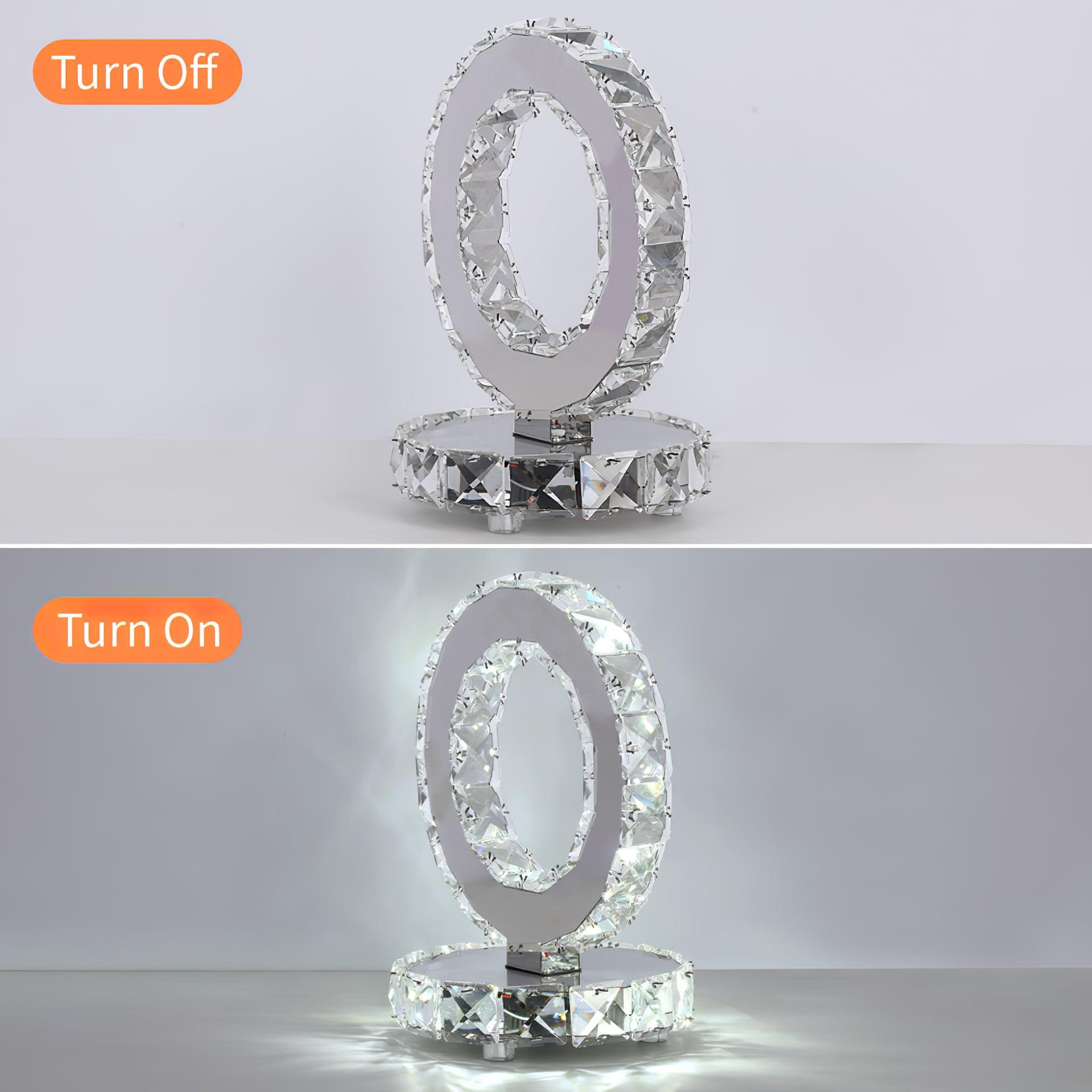 Crystal Rings Table Lamp - Blowlighting
