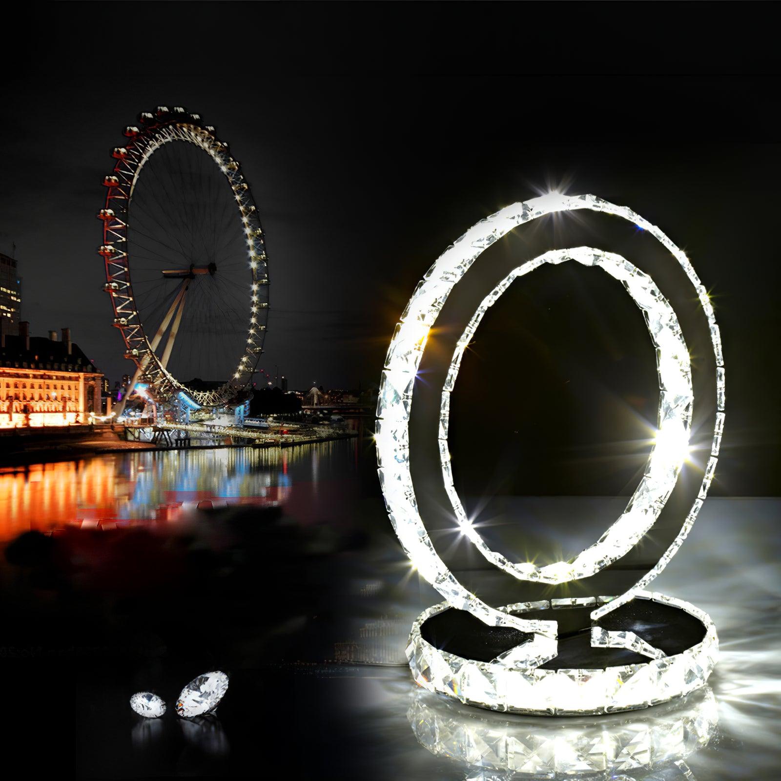 Crystal Rings Table Lamp - Blowlighting