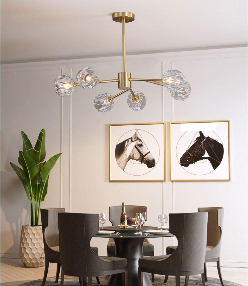 Crystal Ball Round Cluster Chandelier - Blowlighting