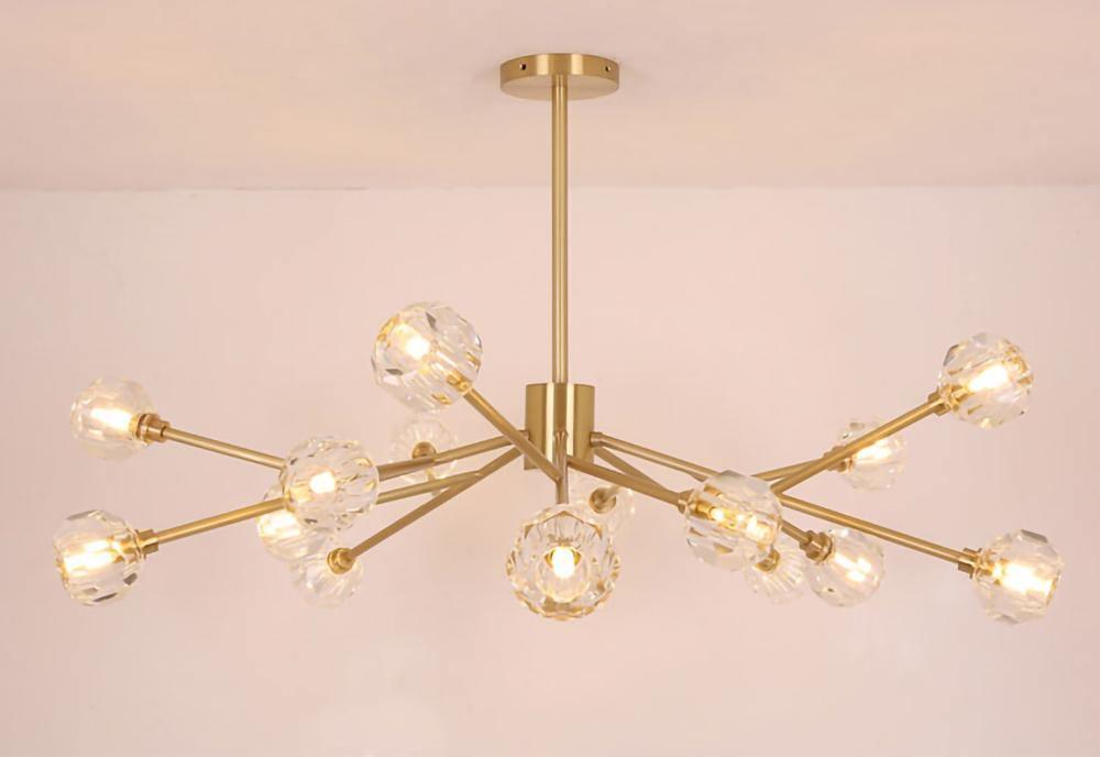 Crystal Ball Round Cluster Chandelier - Blowlighting