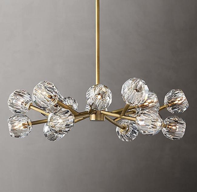 Crystal Ball Round Cluster Chandelier - Blowlighting