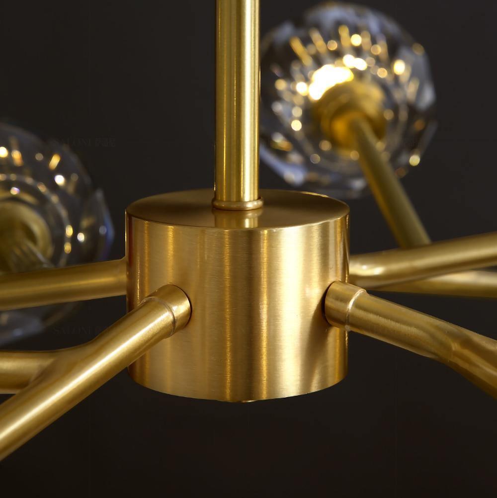 Crystal Ball Round Cluster Chandelier - Blowlighting