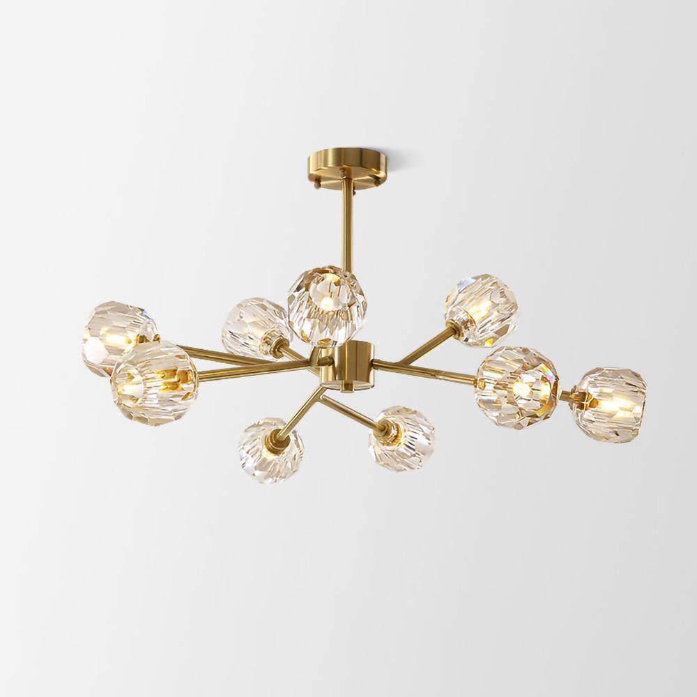 Crystal Ball Round Cluster Chandelier - Blowlighting