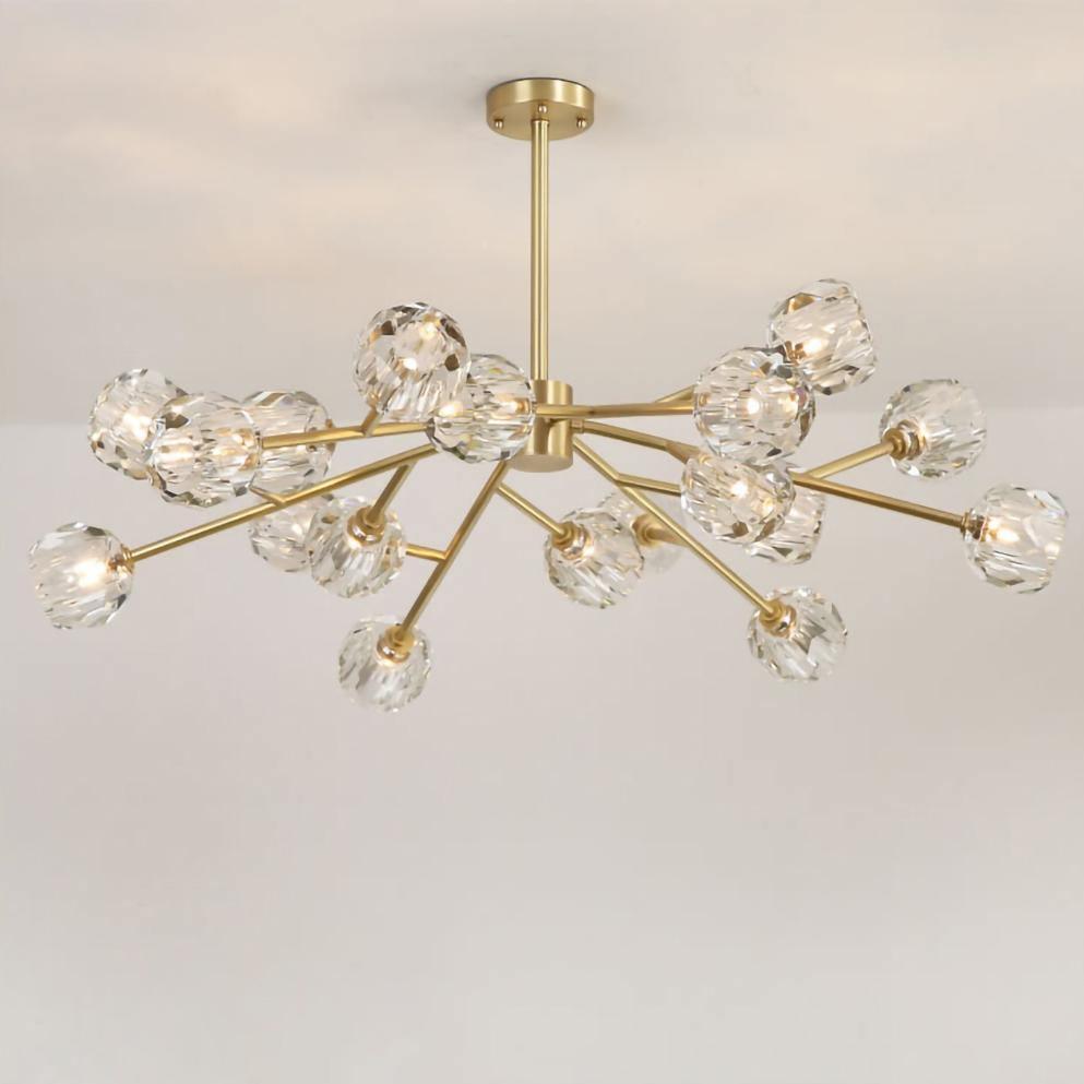 Crystal Ball Round Cluster Chandelier - Blowlighting