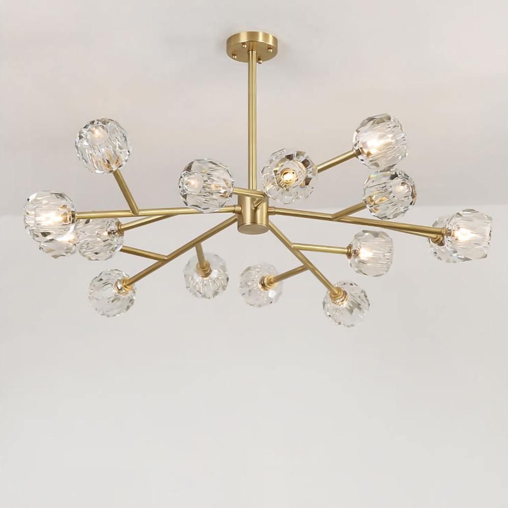 Crystal Ball Round Cluster Chandelier - Blowlighting
