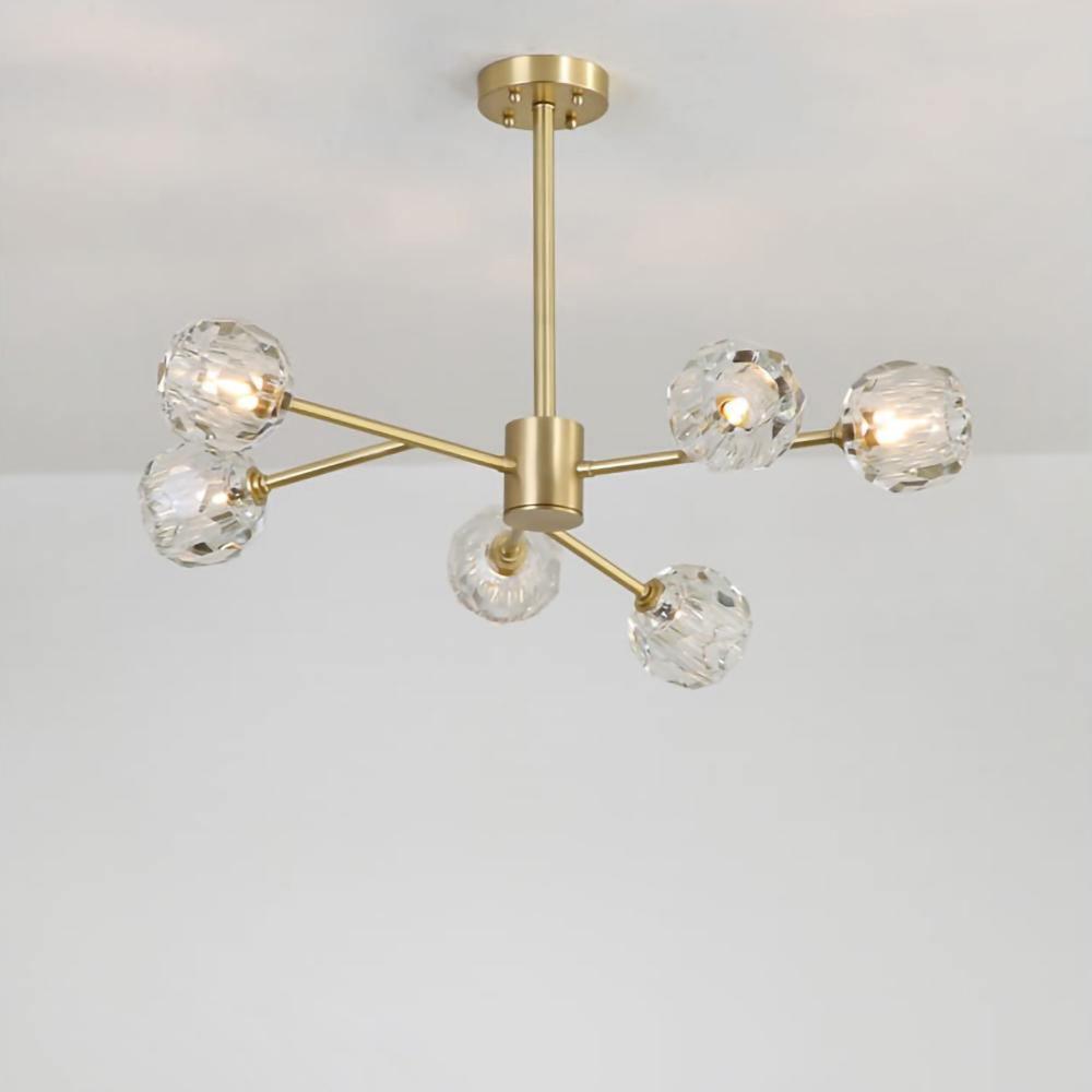 Crystal Ball Round Cluster Chandelier - Blowlighting