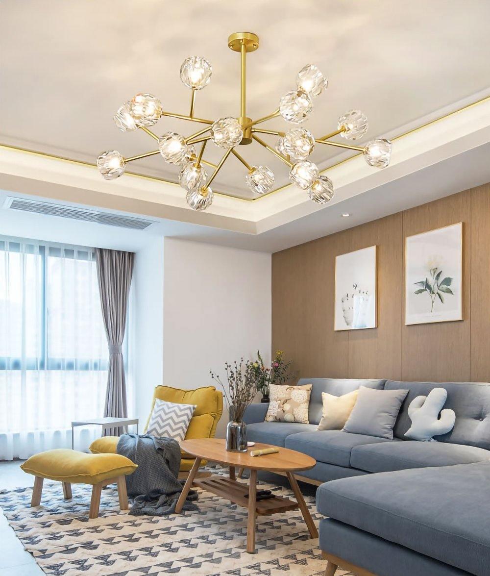 Crystal Ball Round Cluster Chandelier - Blowlighting