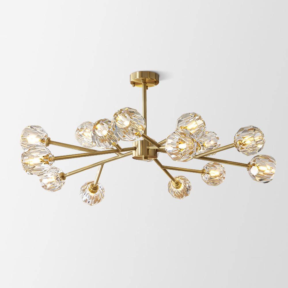 Crystal Ball Round Cluster Chandelier - Blowlighting