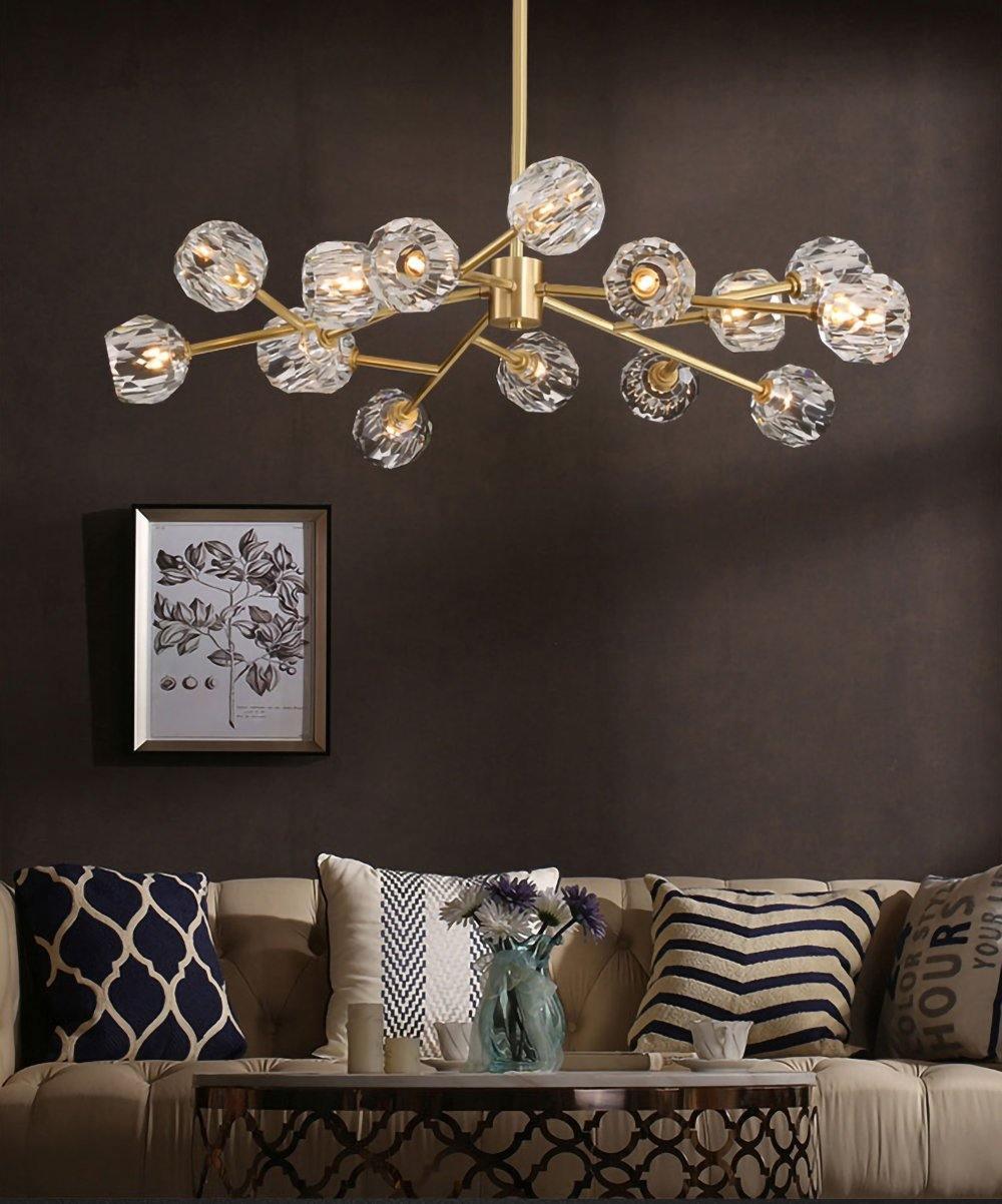 Crystal Ball Round Cluster Chandelier - Blowlighting