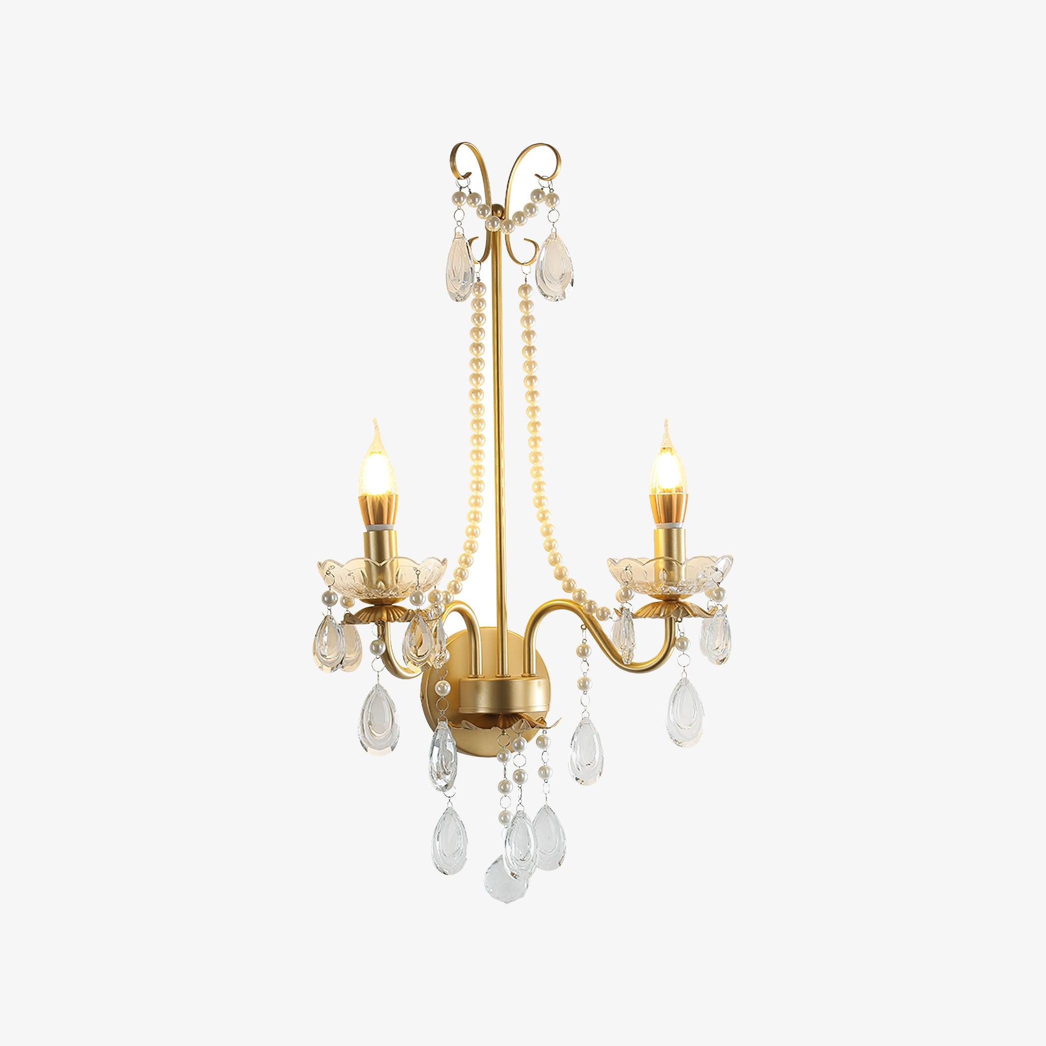 Crystal Pearl Chain Wall Lamp - Blowlighting