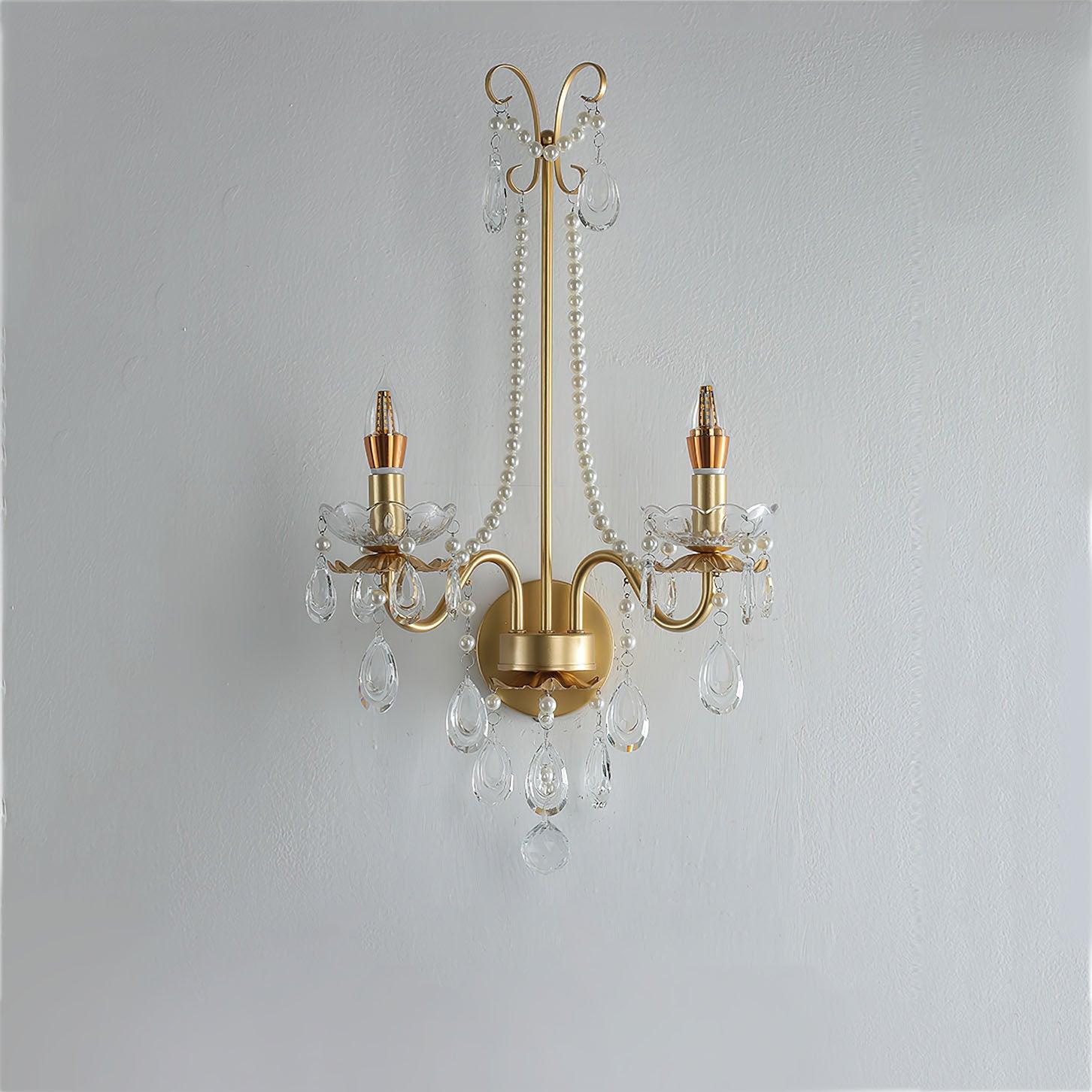 Crystal Pearl Chain Wall Lamp - Blowlighting