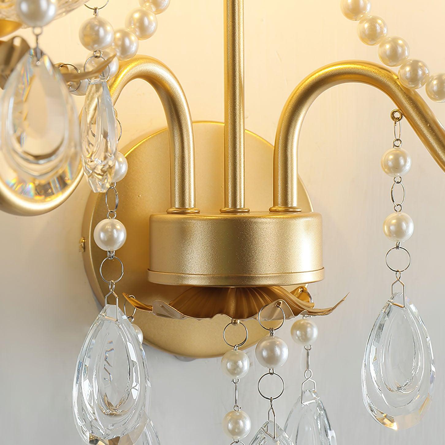 Crystal Pearl Chain Wall Lamp - Blowlighting