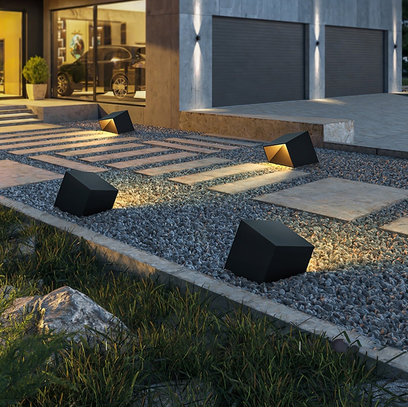 Cube Garden Solar Outdoor Light - Blowlighting