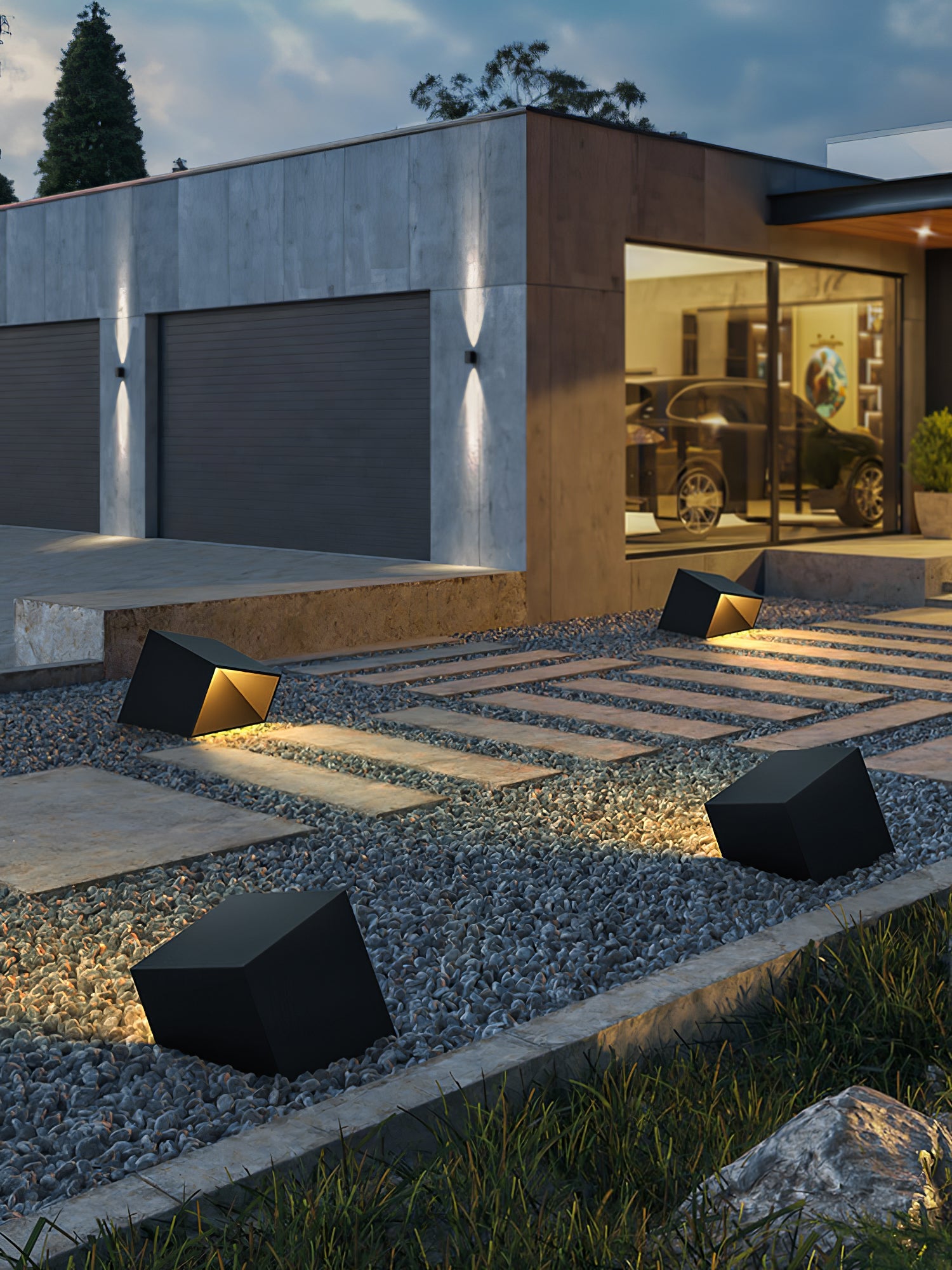 Cube Garden Solar Outdoor Light - Blowlighting