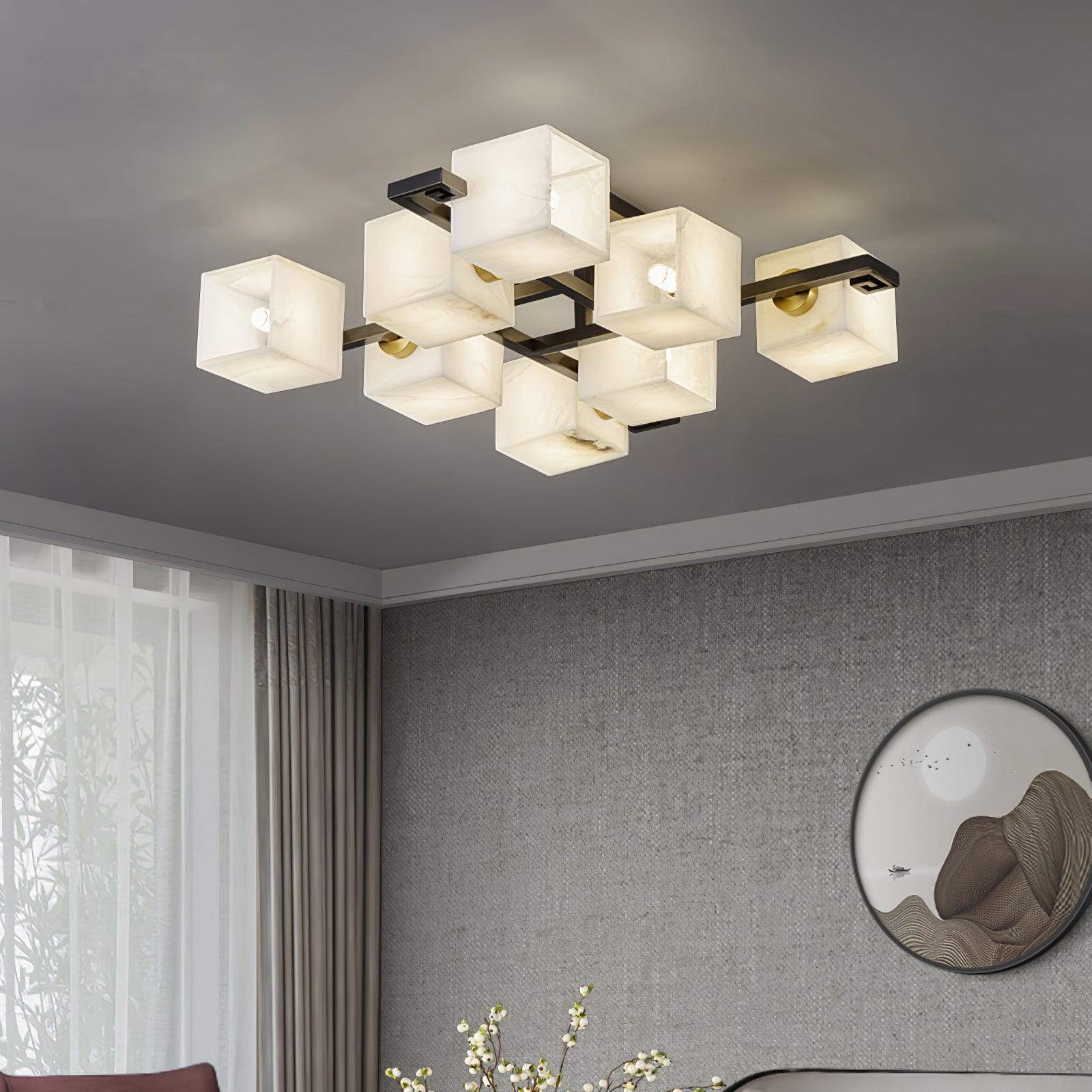 Kaelen Alabaster Ceiling Light - Blowlighting