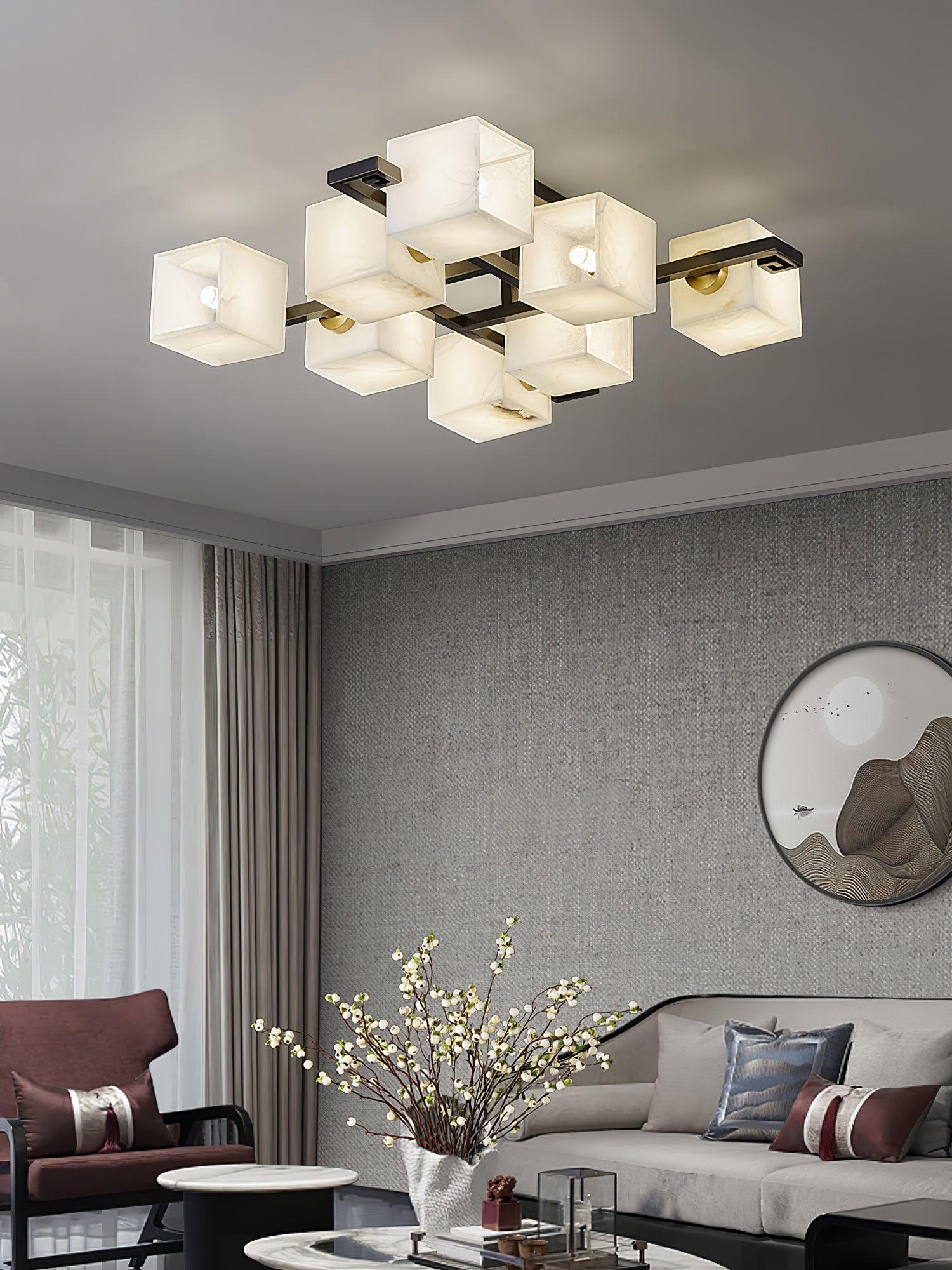 Kaelen Alabaster Ceiling Light - Blowlighting
