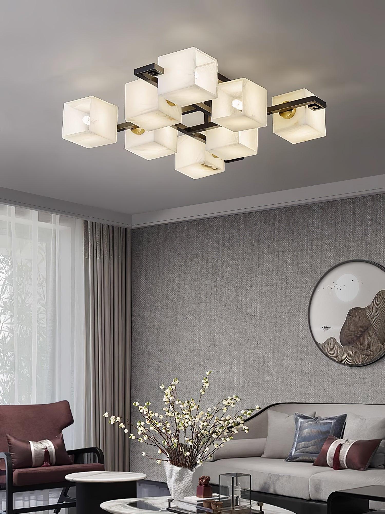 Kaelen Alabaster Ceiling Light - Blowlighting