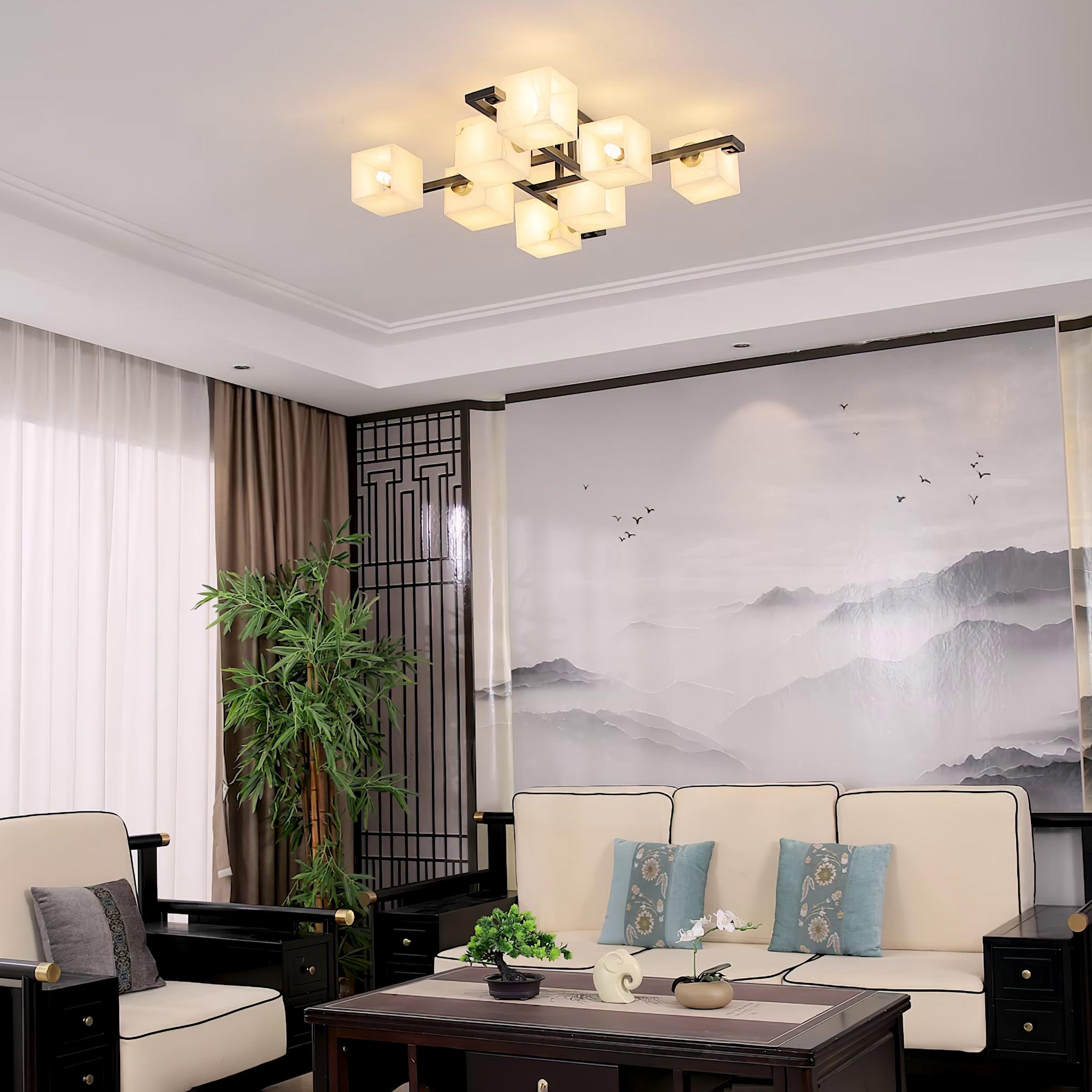 Kaelen Alabaster Ceiling Light - Blowlighting