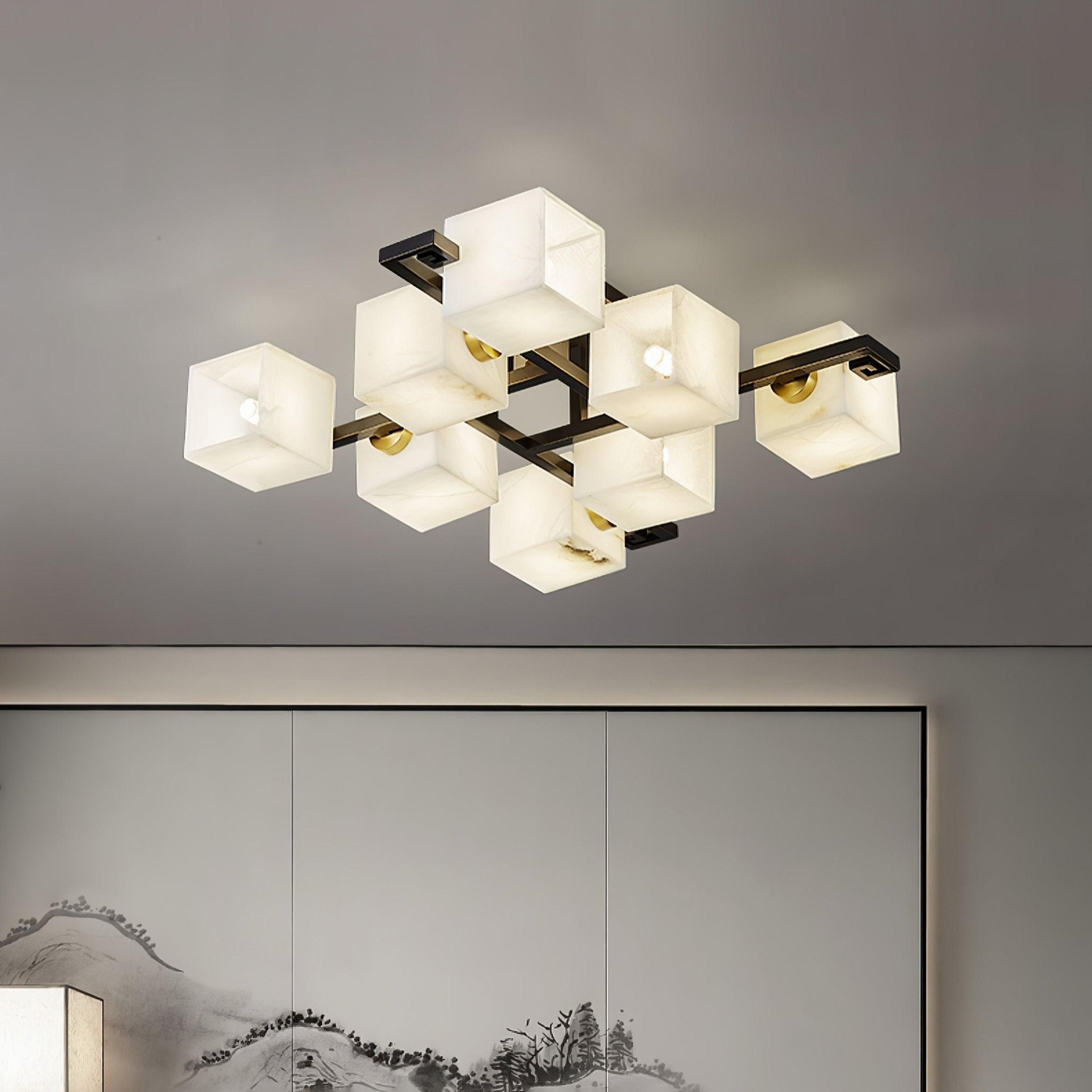 Kaelen Alabaster Ceiling Light - Blowlighting