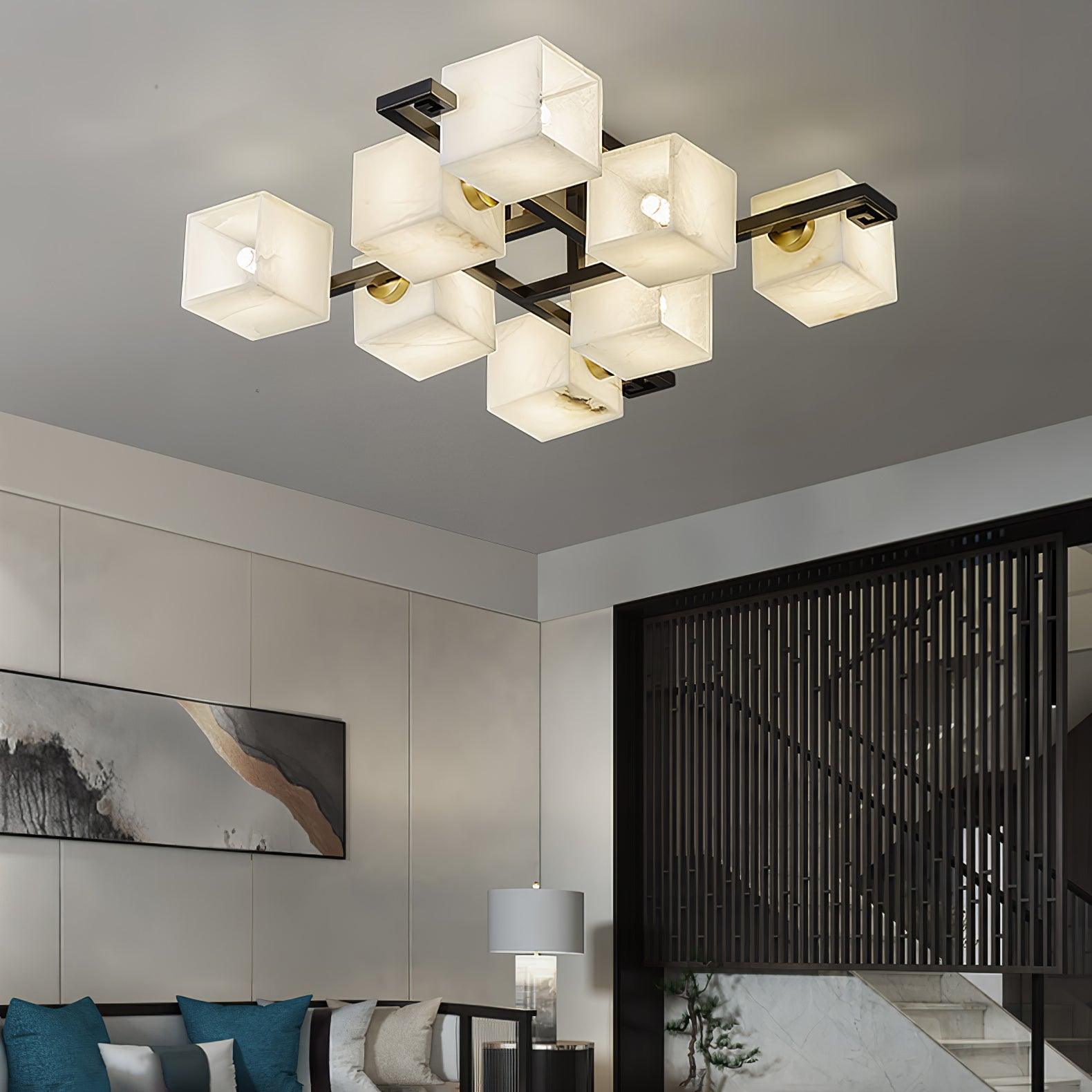 Kaelen Alabaster Ceiling Light - Blowlighting