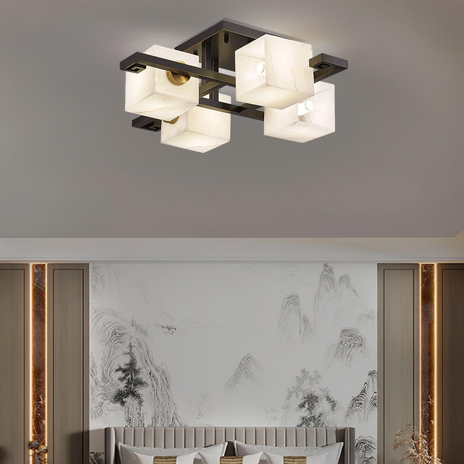 Kaelen Alabaster Ceiling Light - Blowlighting