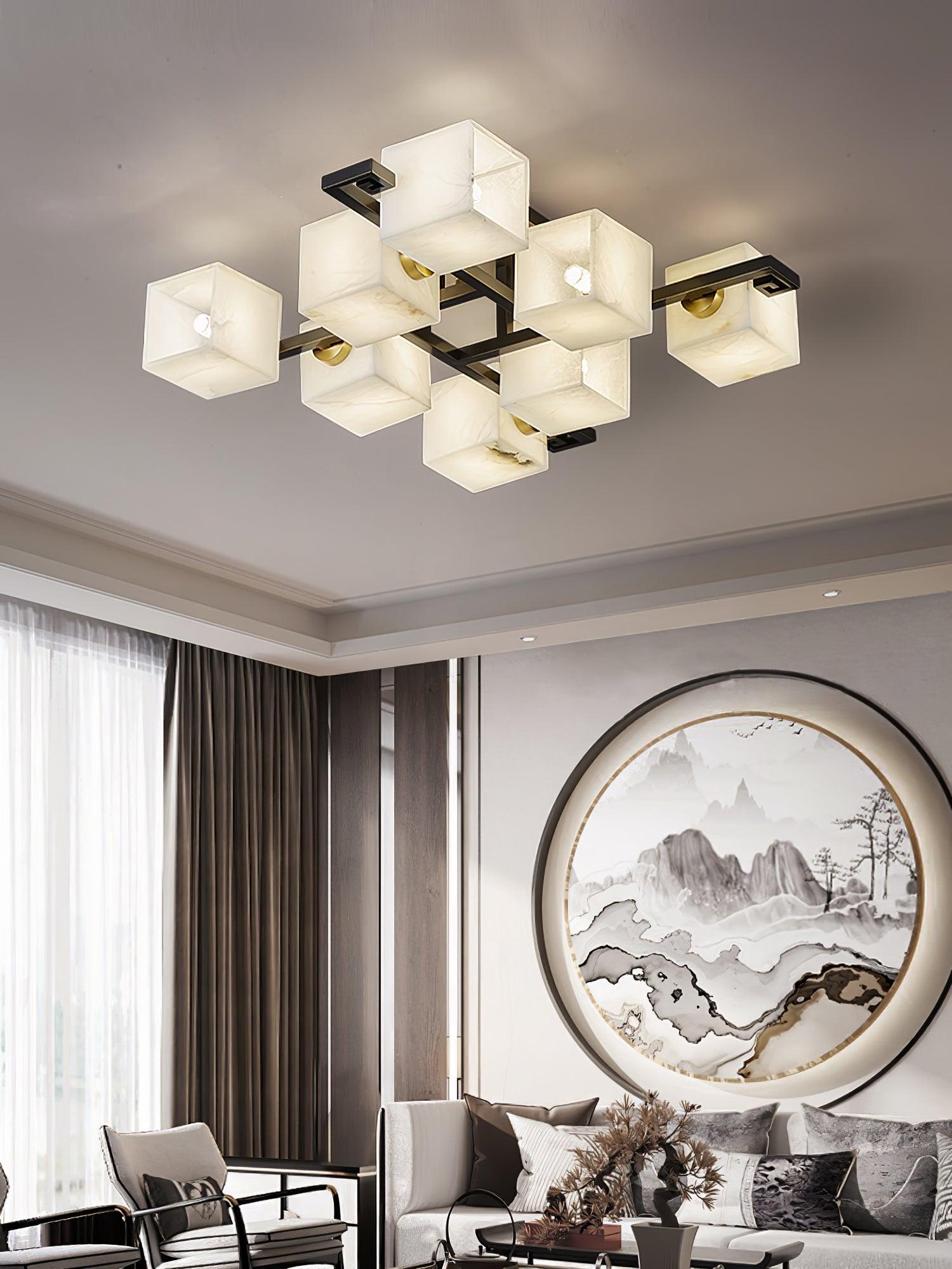 Kaelen Alabaster Ceiling Light - Blowlighting