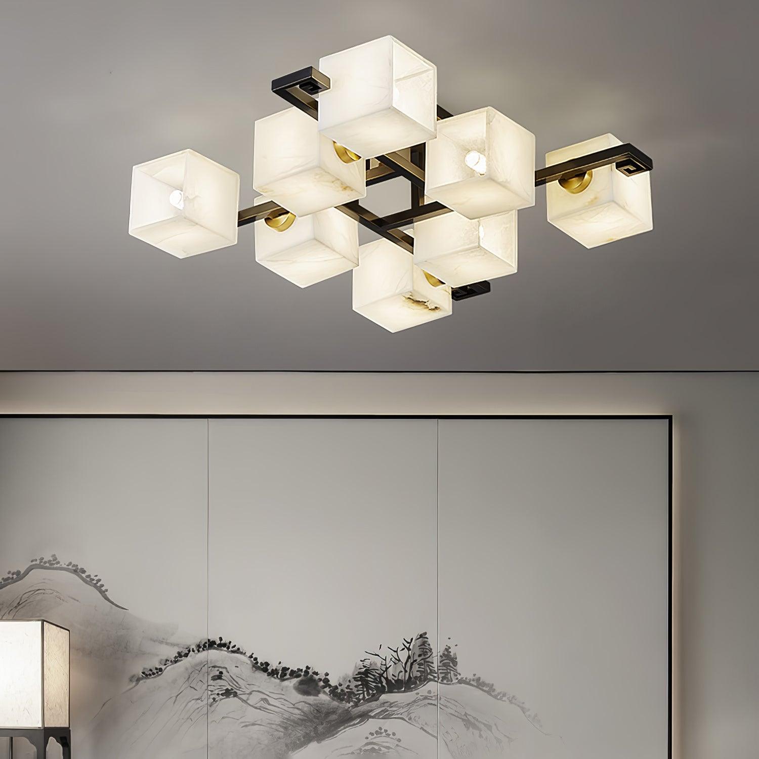 Kaelen Alabaster Ceiling Light - Blowlighting