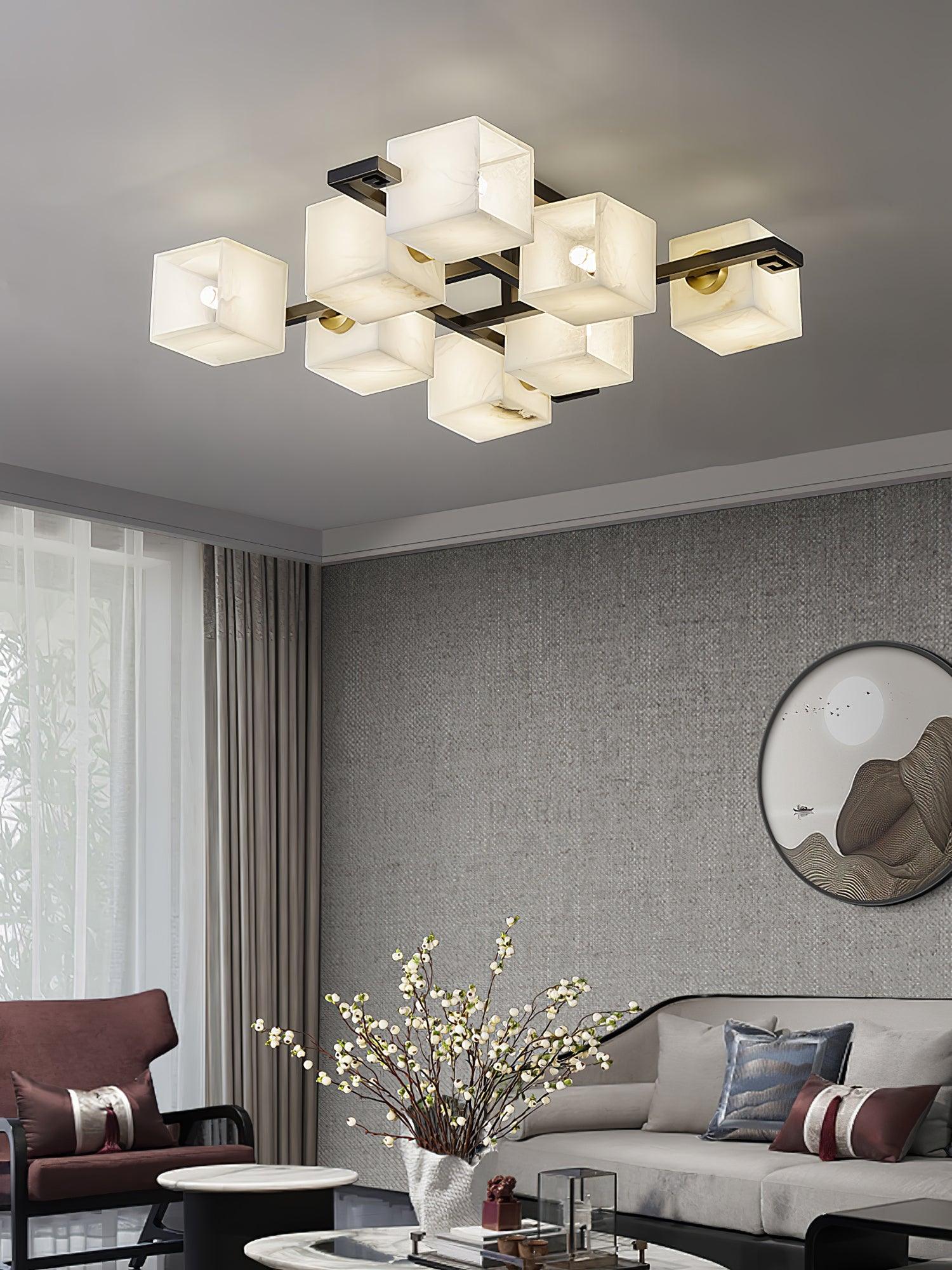 Kaelen Alabaster Ceiling Light - Blowlighting