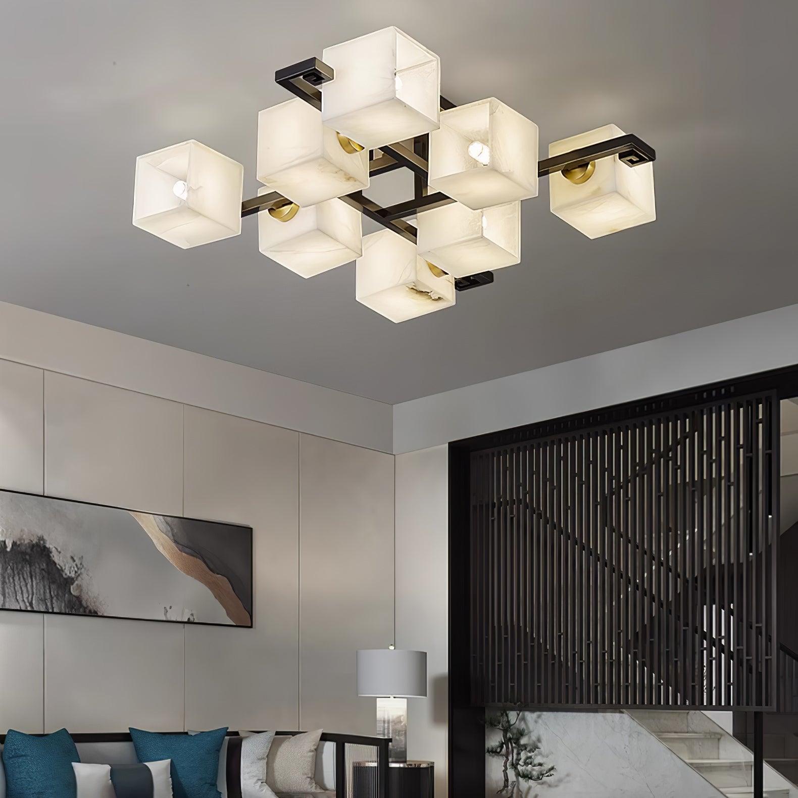Kaelen Alabaster Ceiling Light - Blowlighting